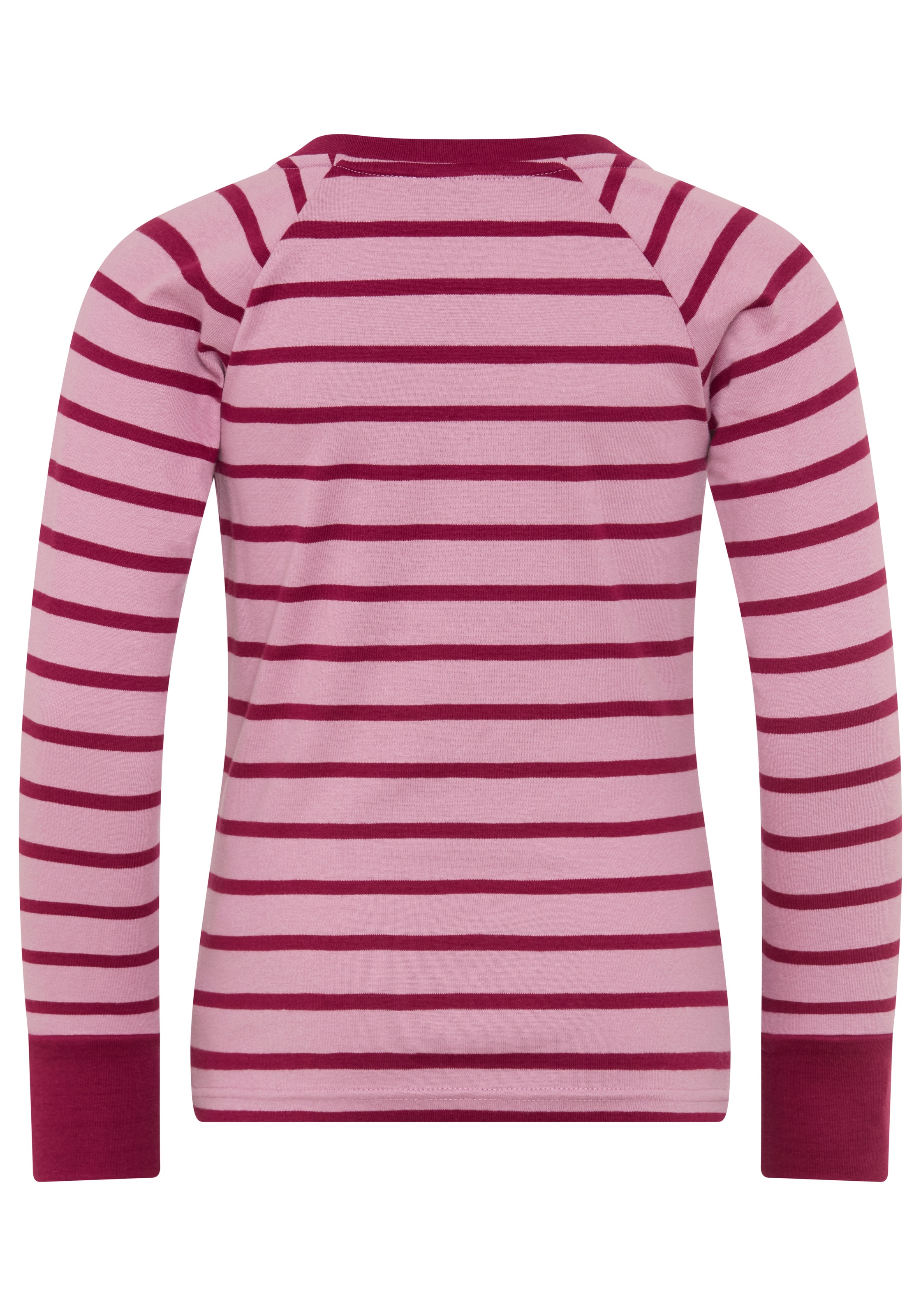 H.I.S Langarmshirt »Garngewirktes Ripp-Shirt in modischen Ringelfarben von H.I.S« Ringelshirt mit Ausschnitt in Kontrastfarben, eng geschnitten