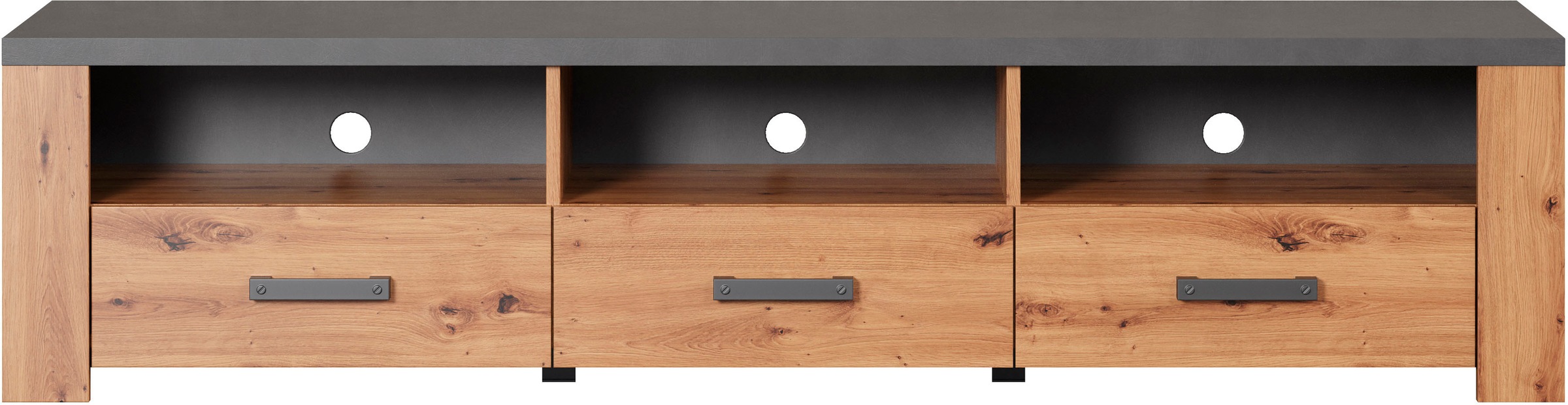 Home affaire Tableau TV »Ambres« 1 cuis tlg. TV-Board, 3 Schubkasten, 3 Fächer, Soft-Close - (B/T/H) 180/50/43 cm