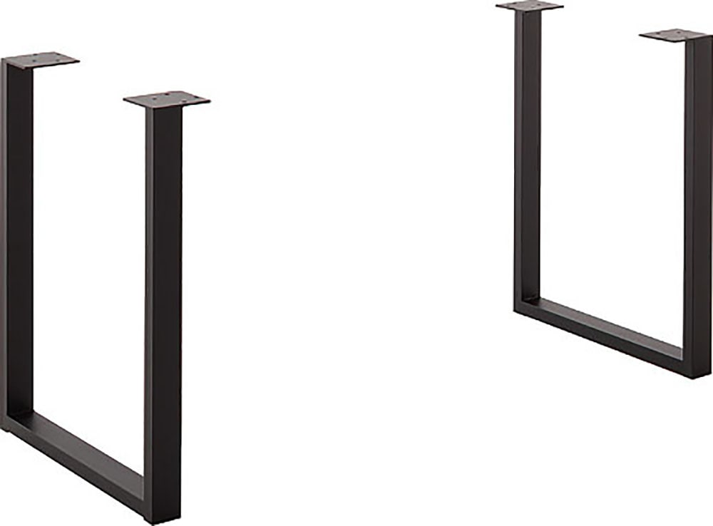 MCA living Esstisch »Zeballos, TOPSELLER!« Holztisch, OTTOs Choice, 1 Stk. tlg. U-Gestell aus pulverbeschichtetem Metall, Platte aus Zerreiche