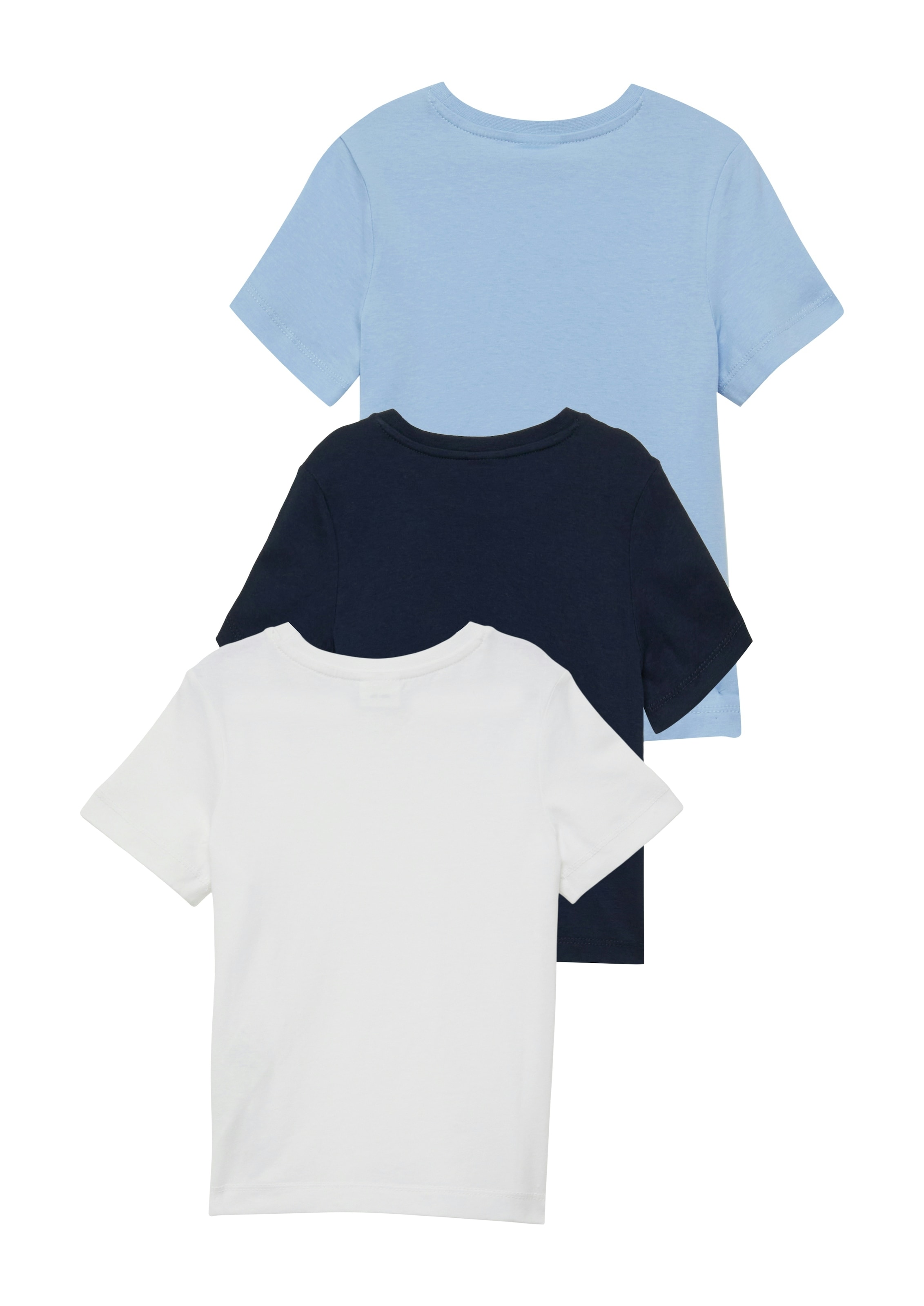 s.Oliver Junior T-Shirt Packung, 3 mit Rundhalsausschnitt