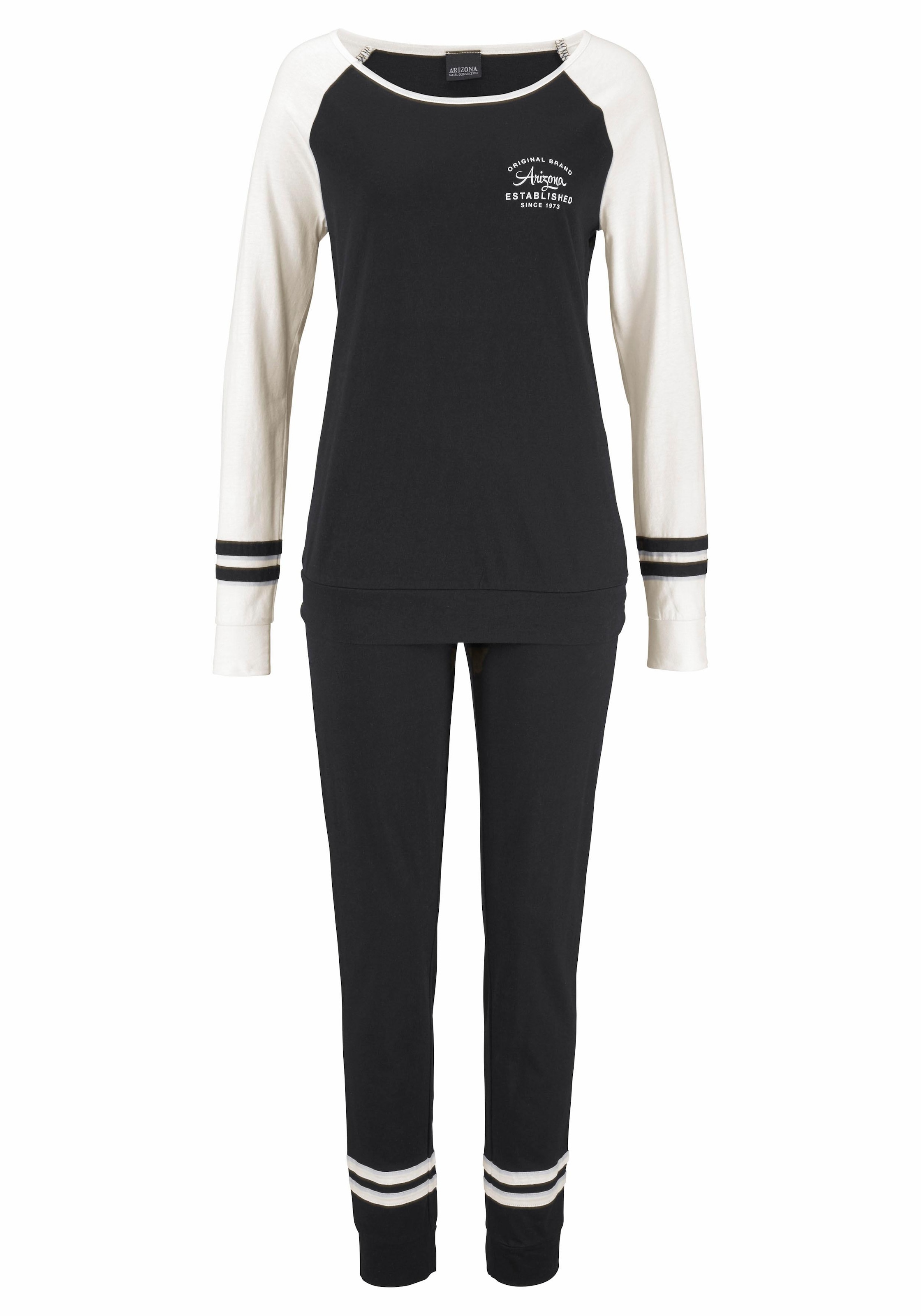 Arizona Pyjama 2 pièces mit Raglanärmeln
