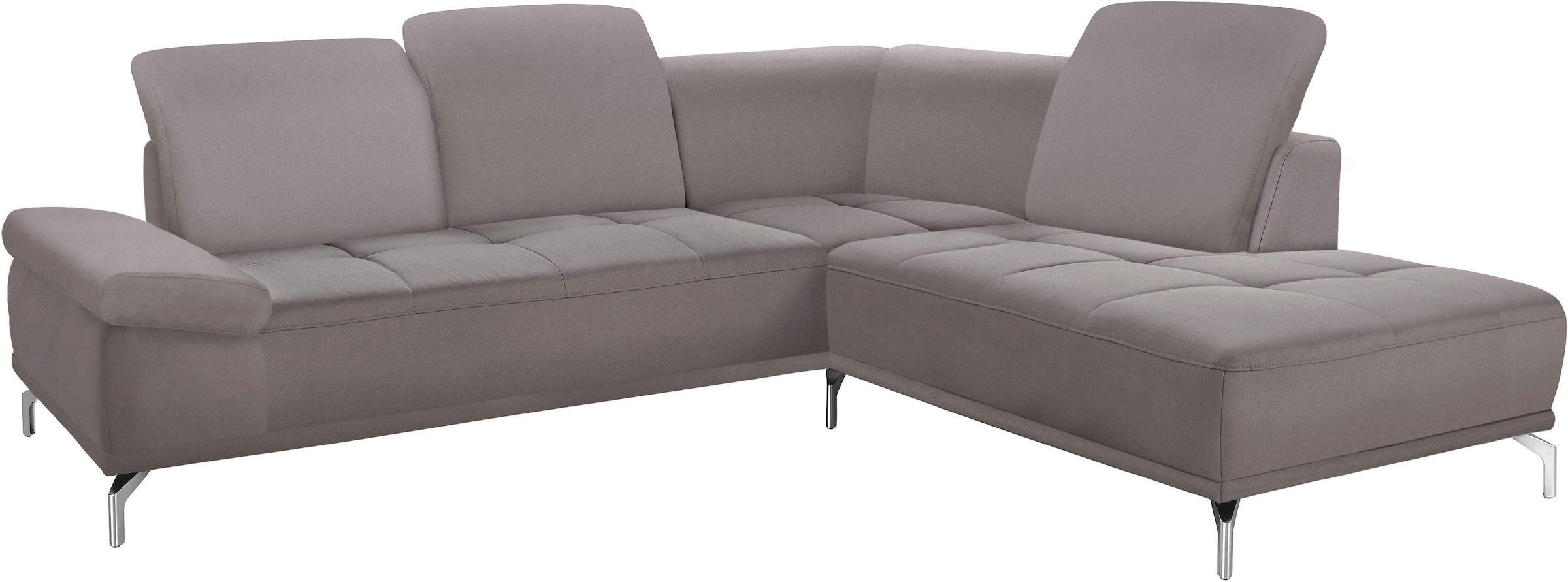 PLACES OF STYLE Canapé d'angle »Caluna« Inkl.Sitztiefenverstellung, wahlweise mit Kopf- und Armteilverstellung