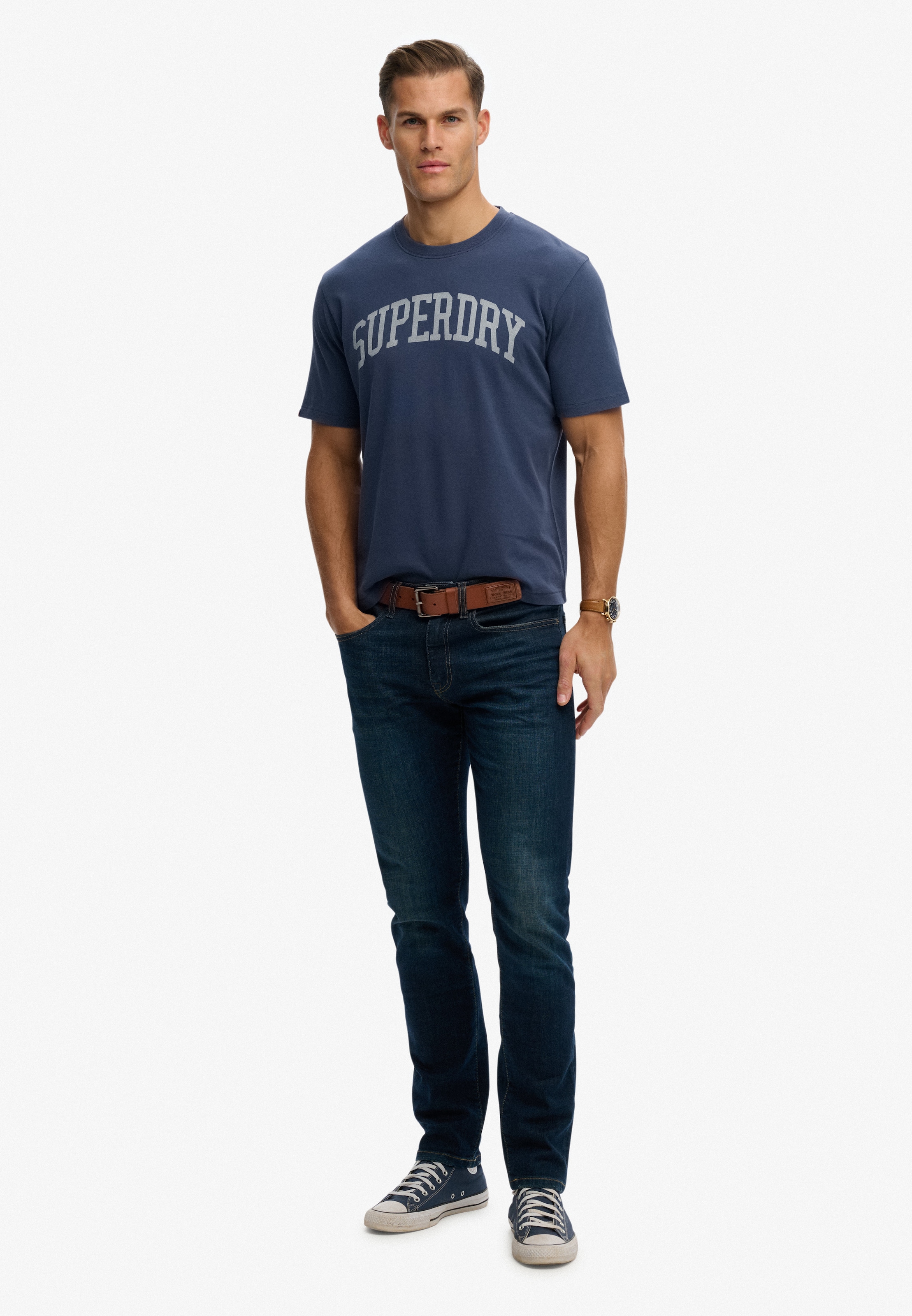 Superdry Rundhalsshirt »ATH ESS TEE«