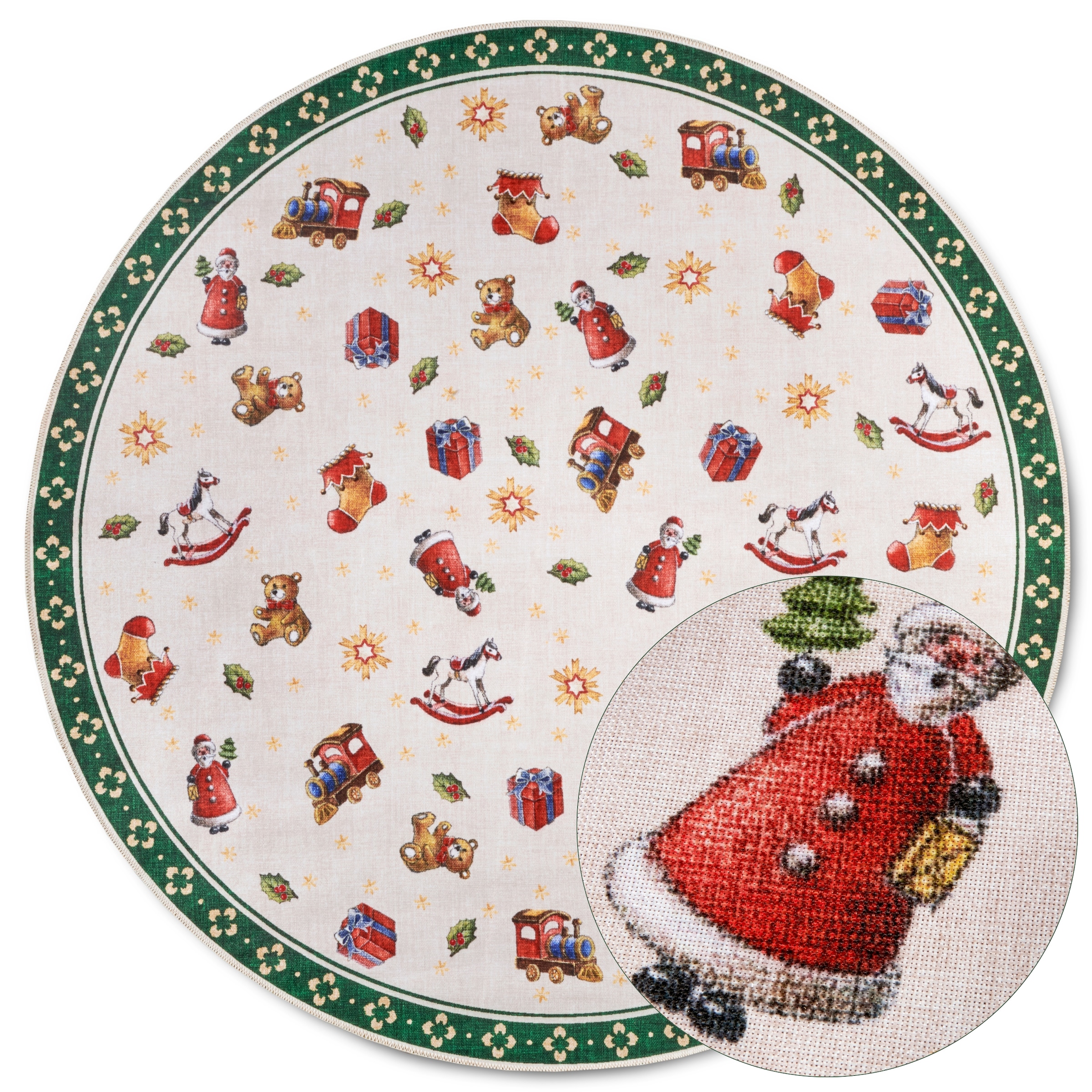 Villeroy & Boch Tapis »Nostalgic Toy's Delight, eckig, rund und Läufer« Rectangulaire 3 mm Höhe Weihnachten, Wohnzimmer, Flur, Geschenk, Toys Delight, Dekoration