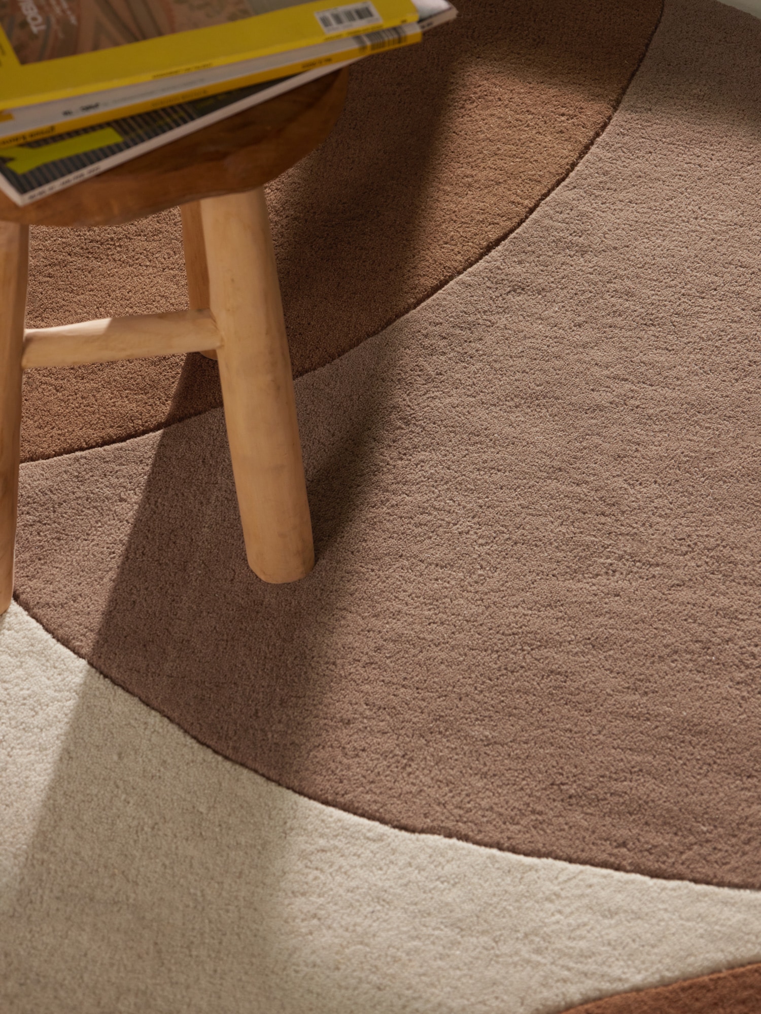 Villeroy & Boch Wollteppich »Ruvia« rechteckig 17 mm Höhe Wolle, Natur,Handgemacht, Abstrakt, Kurzflor, Wohnzimmer, Schlafzimmer