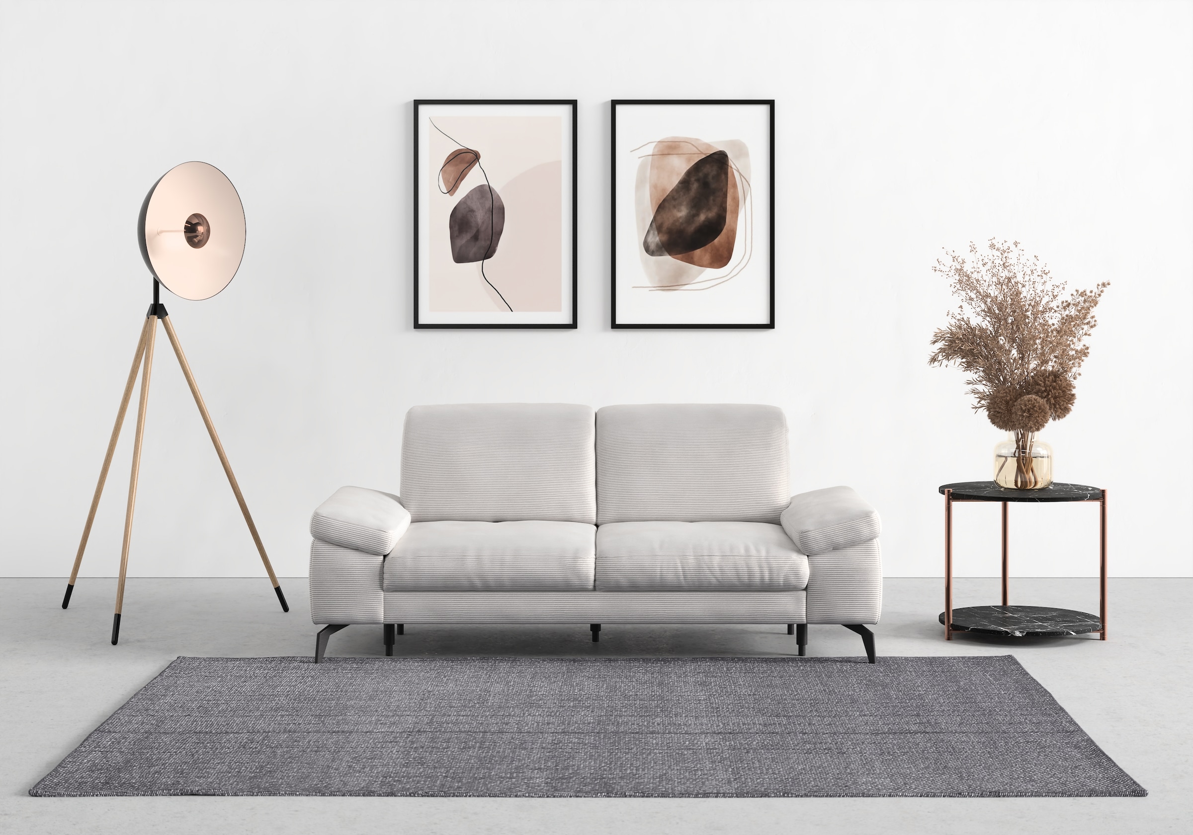 sit&more 2,5-Sitzer »Cabana« Breite 211 cm, mit oder ohne Sitztiefen-, und Kopfteilfunktion