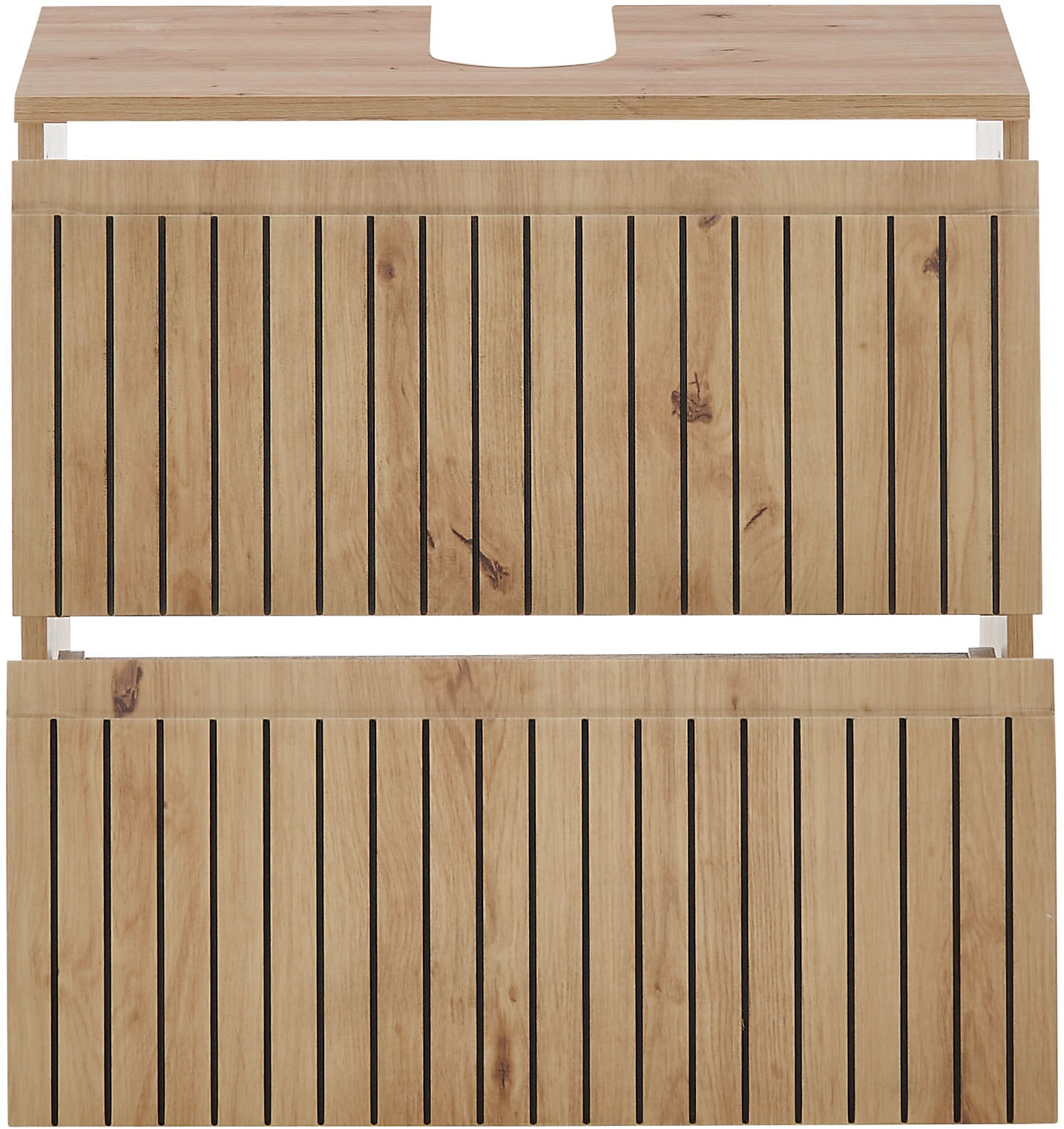 BASIC by Balculina Waschbeckenunterschrank »Austin« 1 Stk. tlg. Breite 60 cm, 2 Schubkästen mit Unterflurauszug