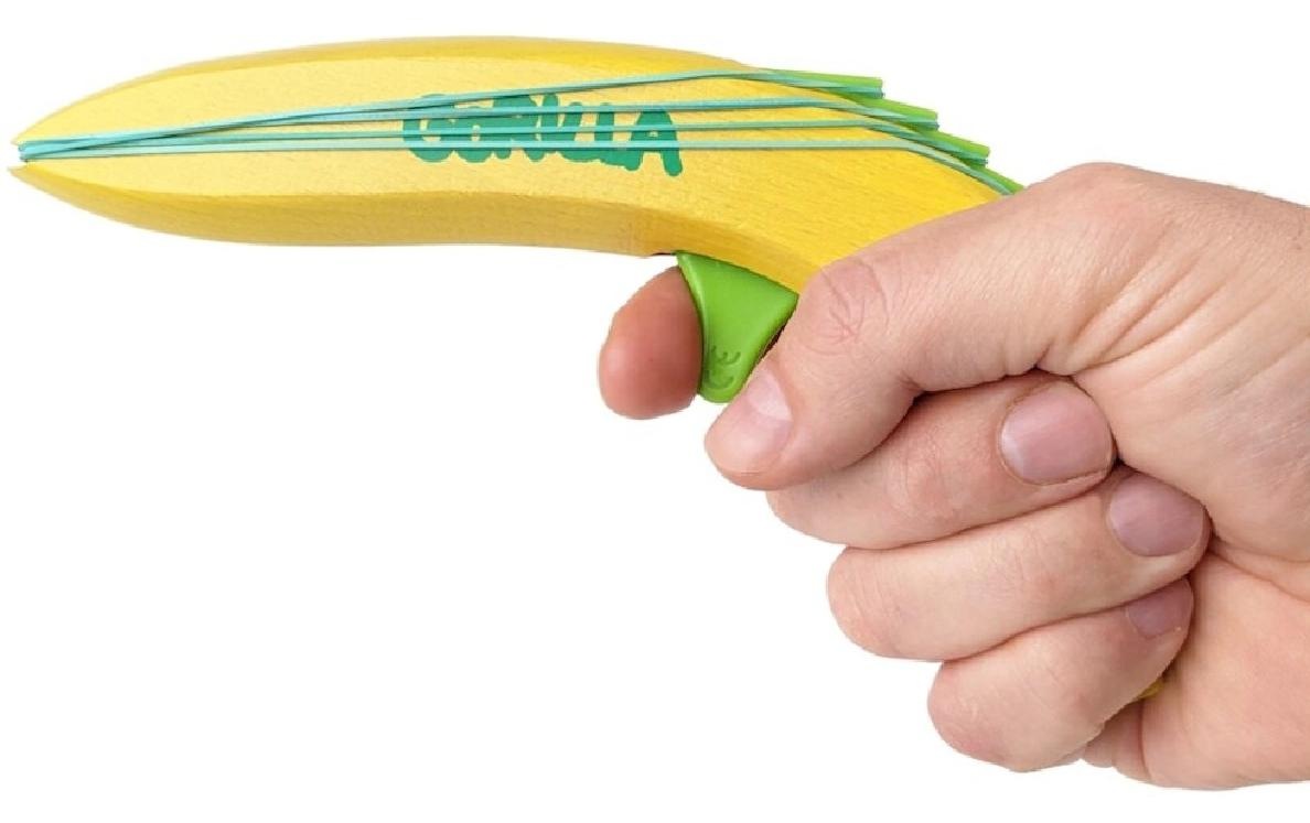   Set d'intervention de la police »Neue Freunde Gorilla« Gummiband Pistole mit Lade Automatik