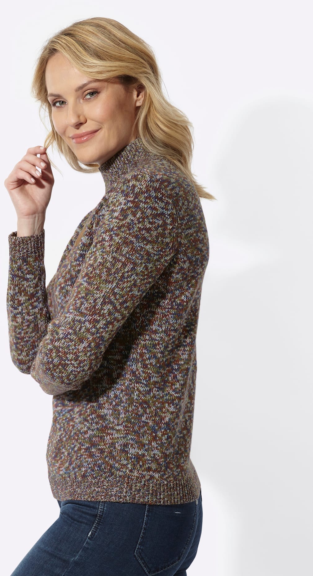Classic Basics Pull à col montant »Stehkragen-Pullover«