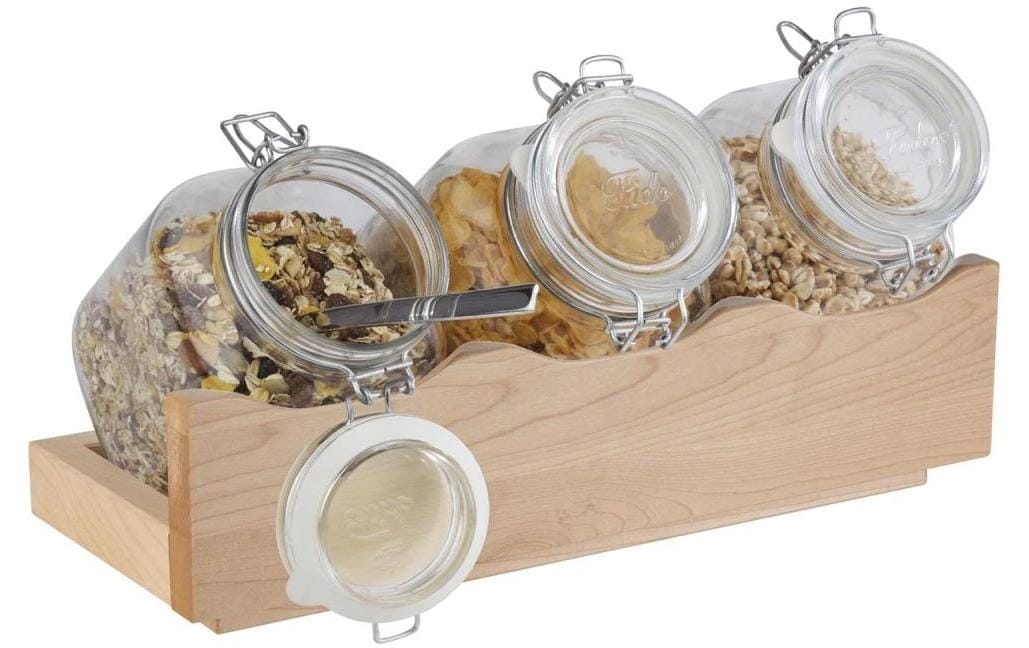 APS Bocal à provisions »Buffetständer Good Morning 4-teiliges Set, Ahorn«