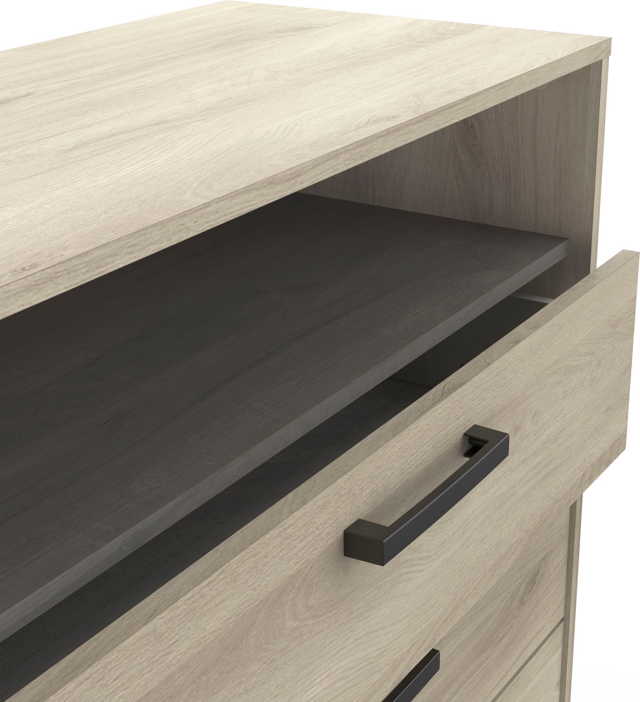 Demeyere GROUP Commode combinée »Watson« commode à roulettes 3 tiroirs 1 niche