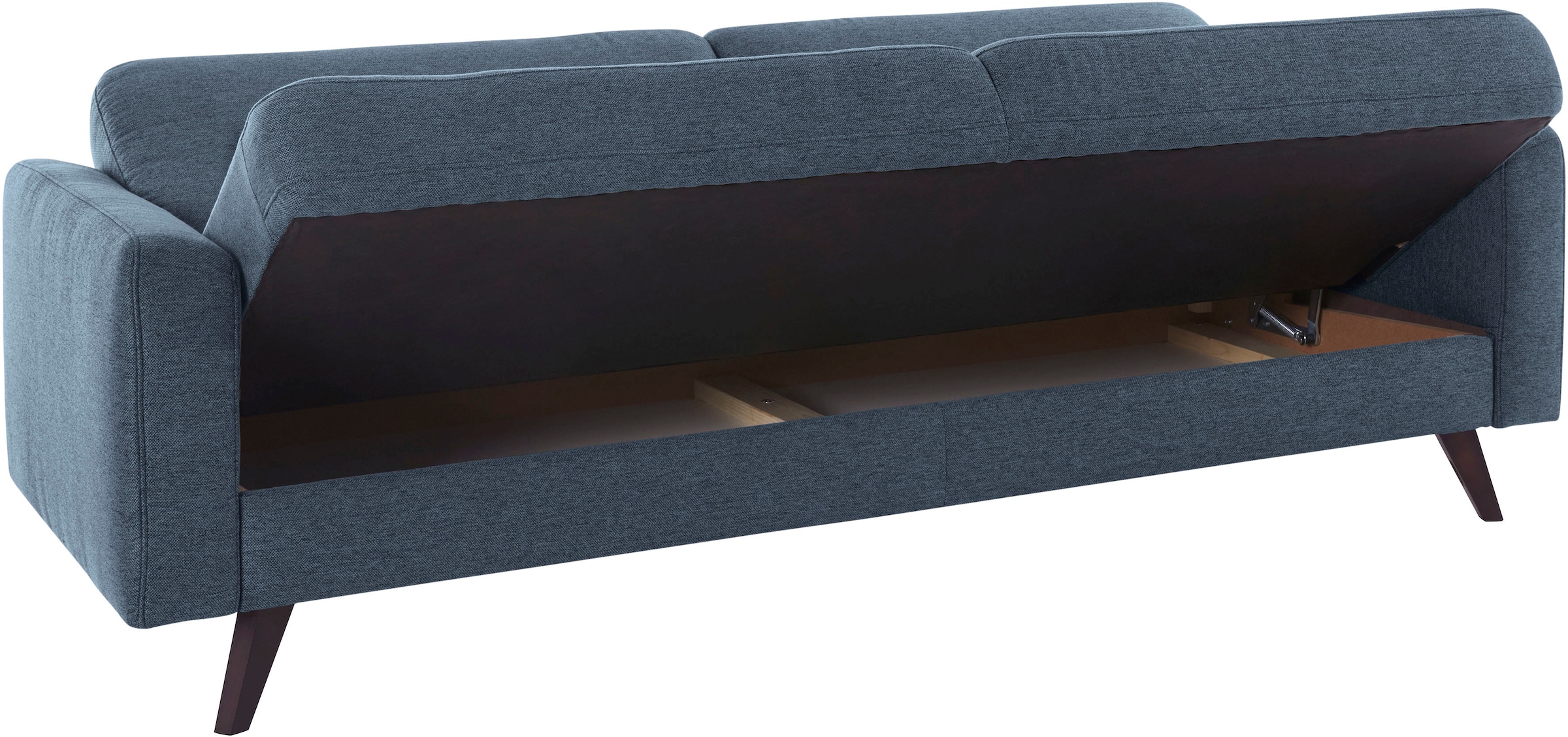 exxpo - sofa fashion 3-places »Samso, elegant und bequem, toller Sitzkomfort, Schlafsofa« Kippcouch, inklusive Bettfunktion und Bettkasten, Komfortsitzhöhe 49cm