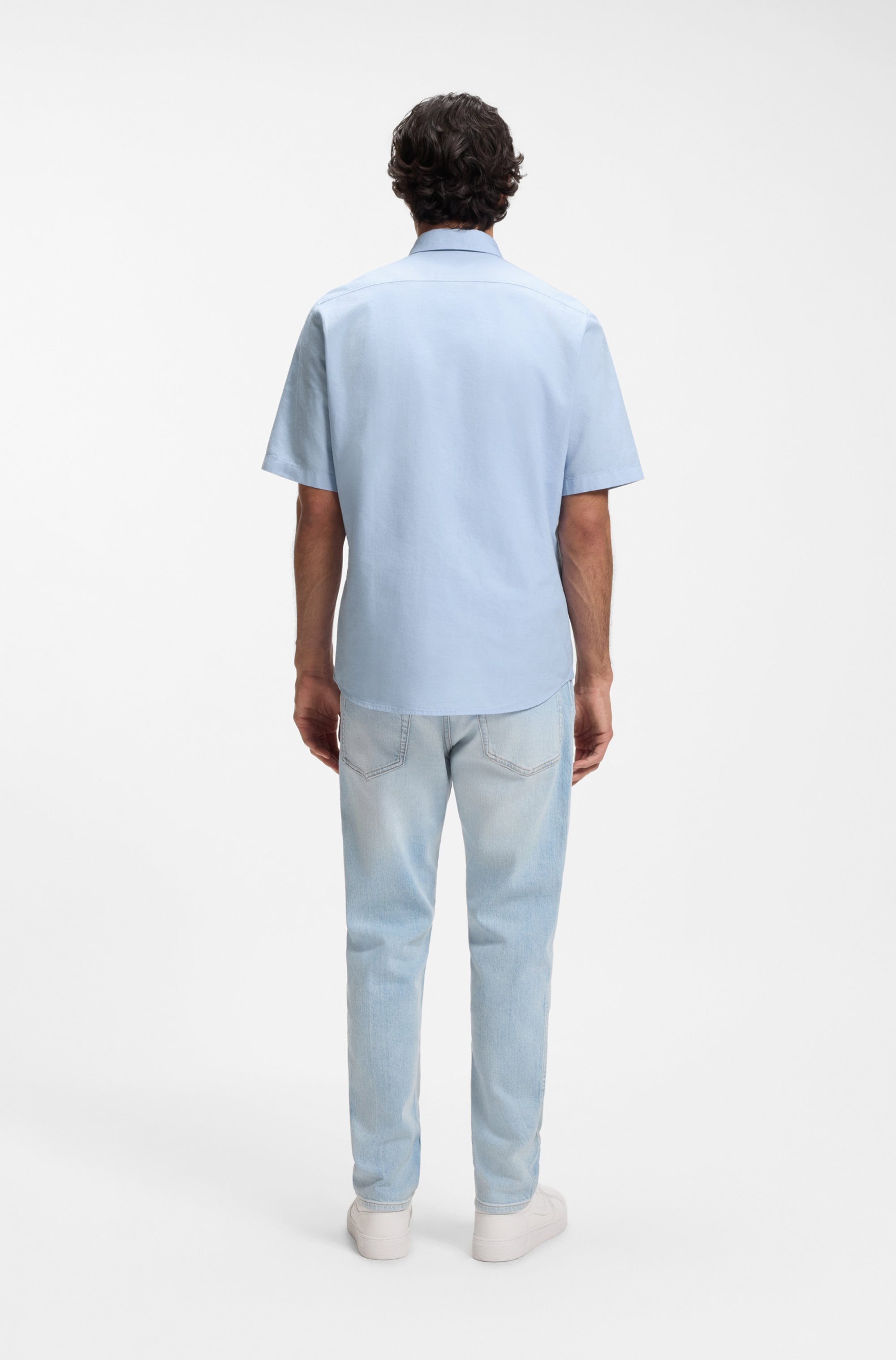 BOSS ORANGE Chemise à manches courtes »Rash« mit tonigem Logo