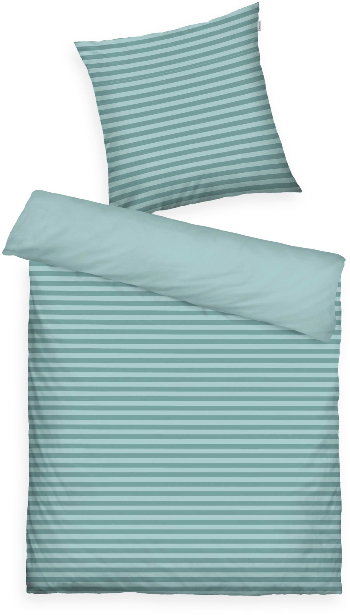 TOM TAILOR HOME Bettwäsche »MEDIUM STRIPES in Gr. 135x200cm, 155x220cm oder 200x220cm« 2 Stk. new bedroom, mit farbigem Markenreissverschluss