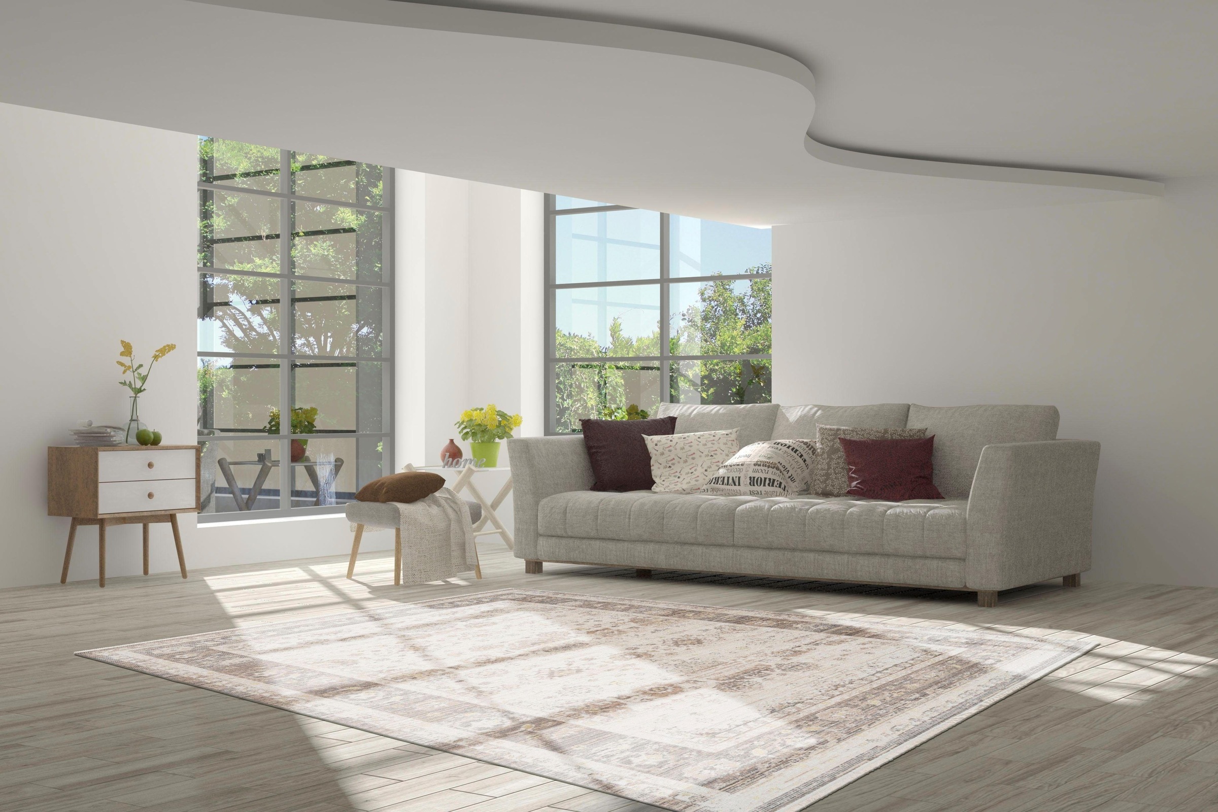 calo-deluxe Teppich »Rossa 980« rechteckig 5 mm Höhe Vintage Optik, Wohnzimmer