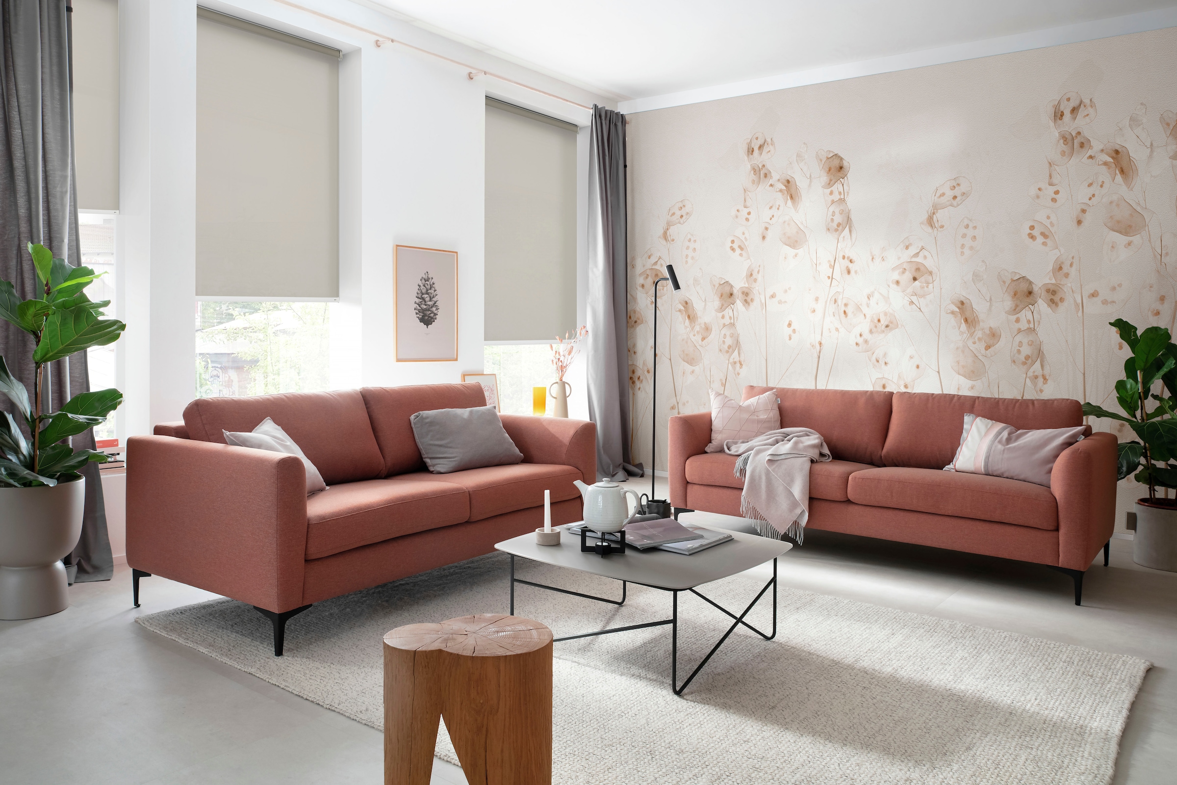 SCHÖNER WOHNEN-Kollektion Store à tirage latéral »Tageslichtrollo Tizia« blickdicht Avec perçage / sans perçage suspendu librement geklebt, geklemmt, silberne oder weisse Rollo-Technik