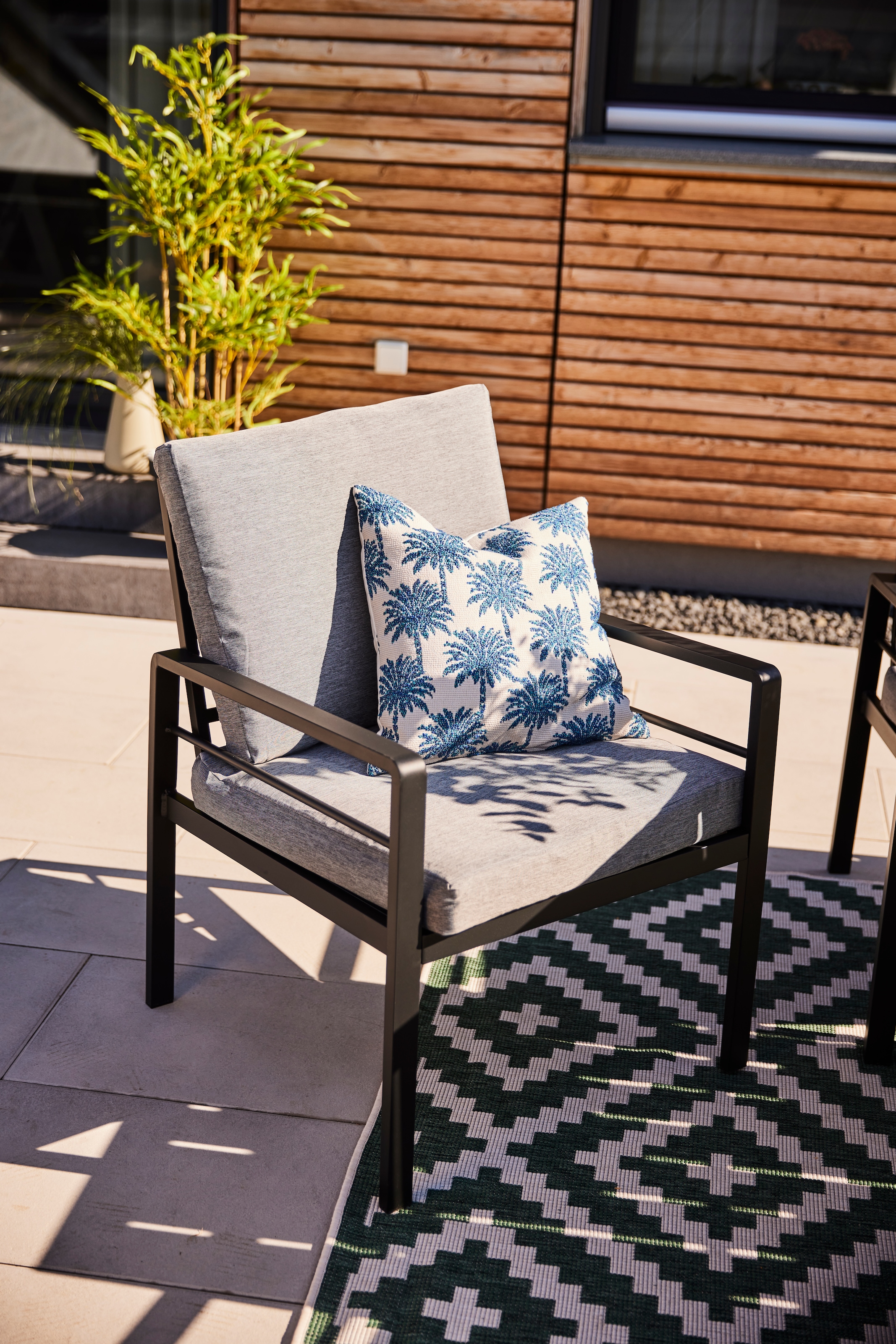 KONIFERA Garten-Essgruppe »»New Jersey«« Set, 6 Sessel, Tisch 80x160x71 cm, inkl. Auflagen, 19 Stk. tlg. Aluminium/Polyrattan