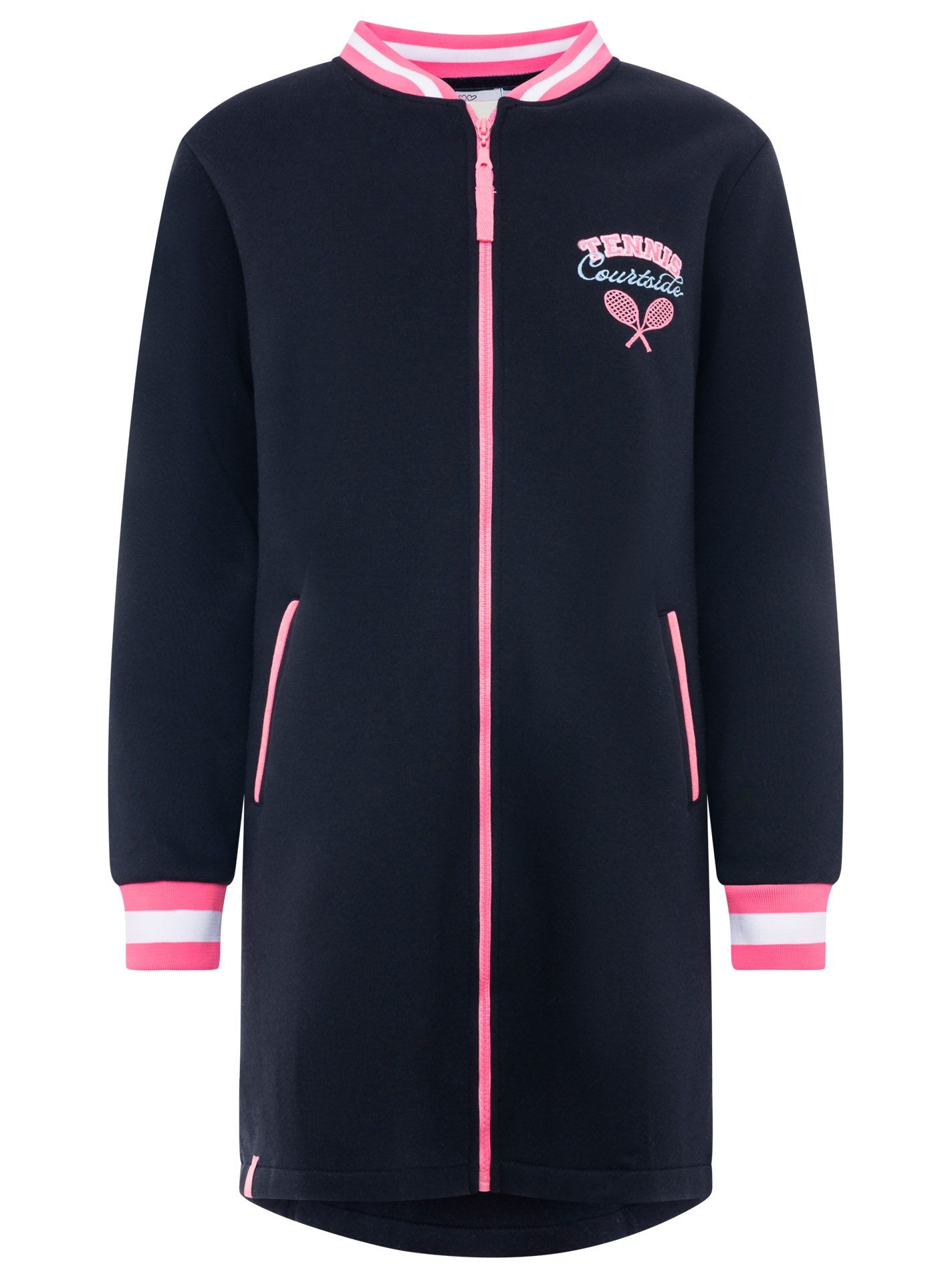 Zwillingsherz Manteau court »"Courtside"« Stickerei,Ressverschluss, elastische Bündchen