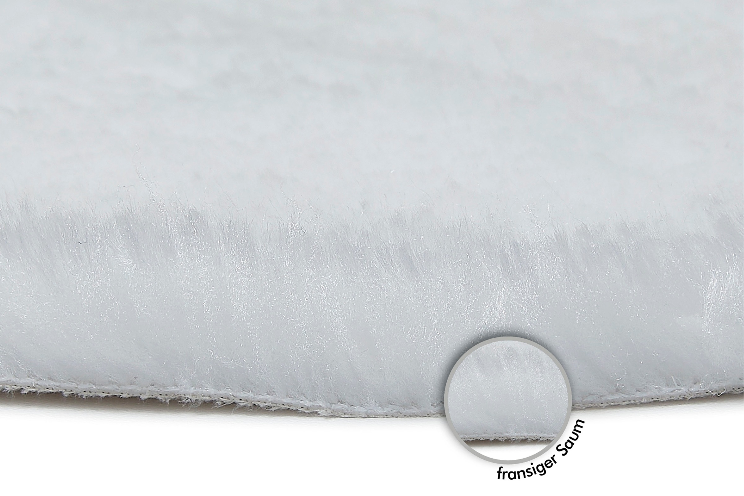 Andiamo Sitzkissen »Sitzauflage Lamm-Fellimitat« Kunstfell, rund, Ø 40 cm, auch als 4er Set