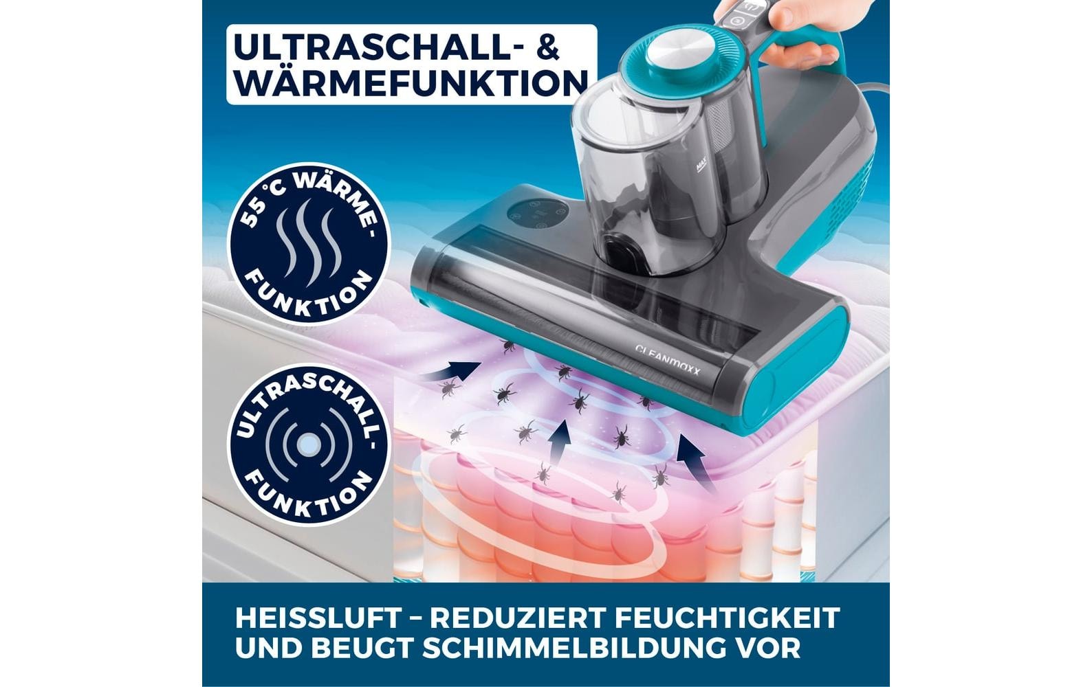 CLEANmaxx Wasch-Sauger »CLEANmaxx Milben-Handstaubsauger«