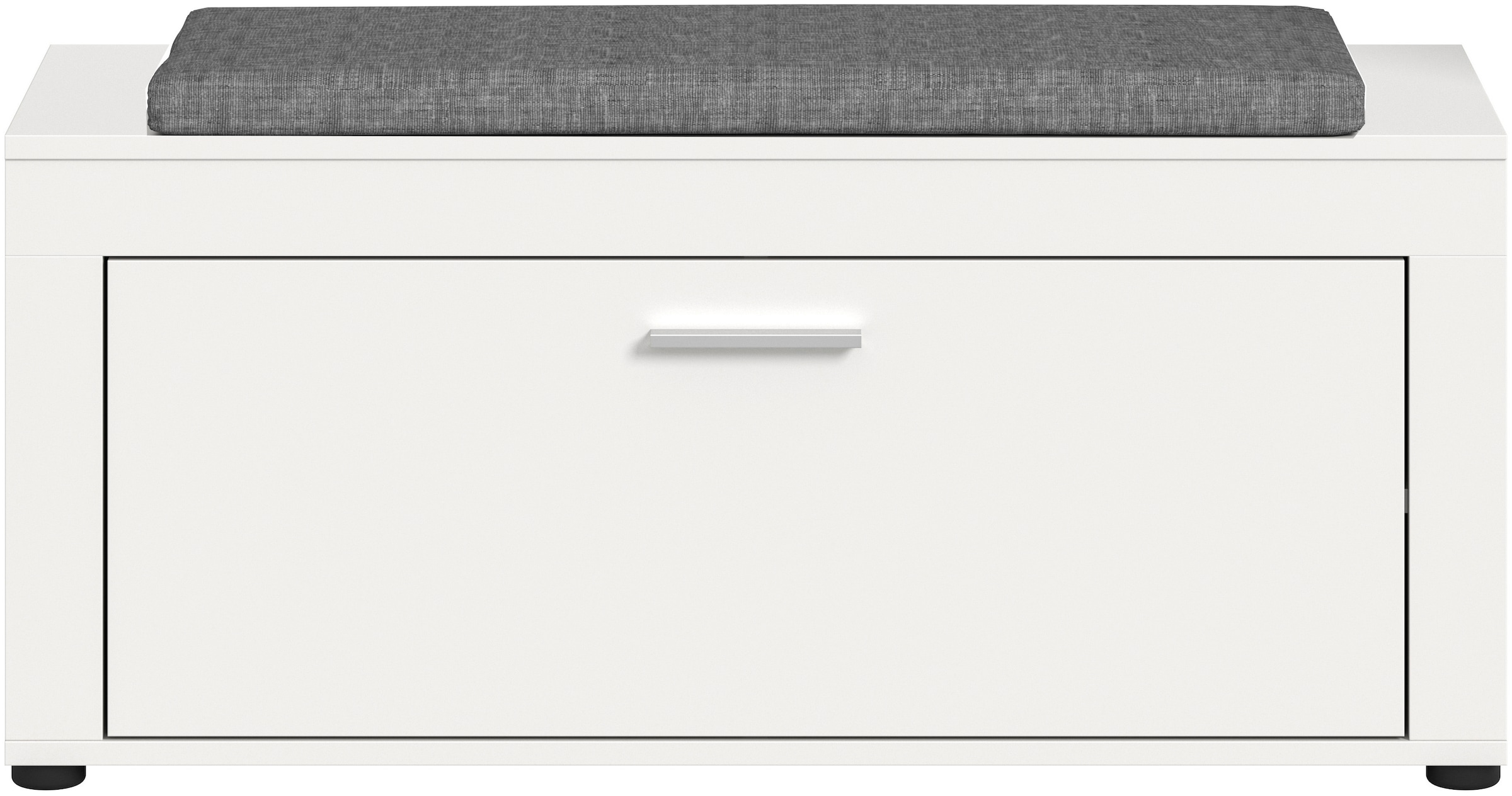 GOODproduct Sitzbank »AOSTA, Breite 100cm, inkl. Sitzkissen,  1 Klappe, 2 Fächer« in verschiedenen Farbausführungen erhältlich, individuell kombinierbar, 2 Stk. tlg. Garderobenbank, Flurbank, Bank, Dielenbank, Schuhbank, Garderobe