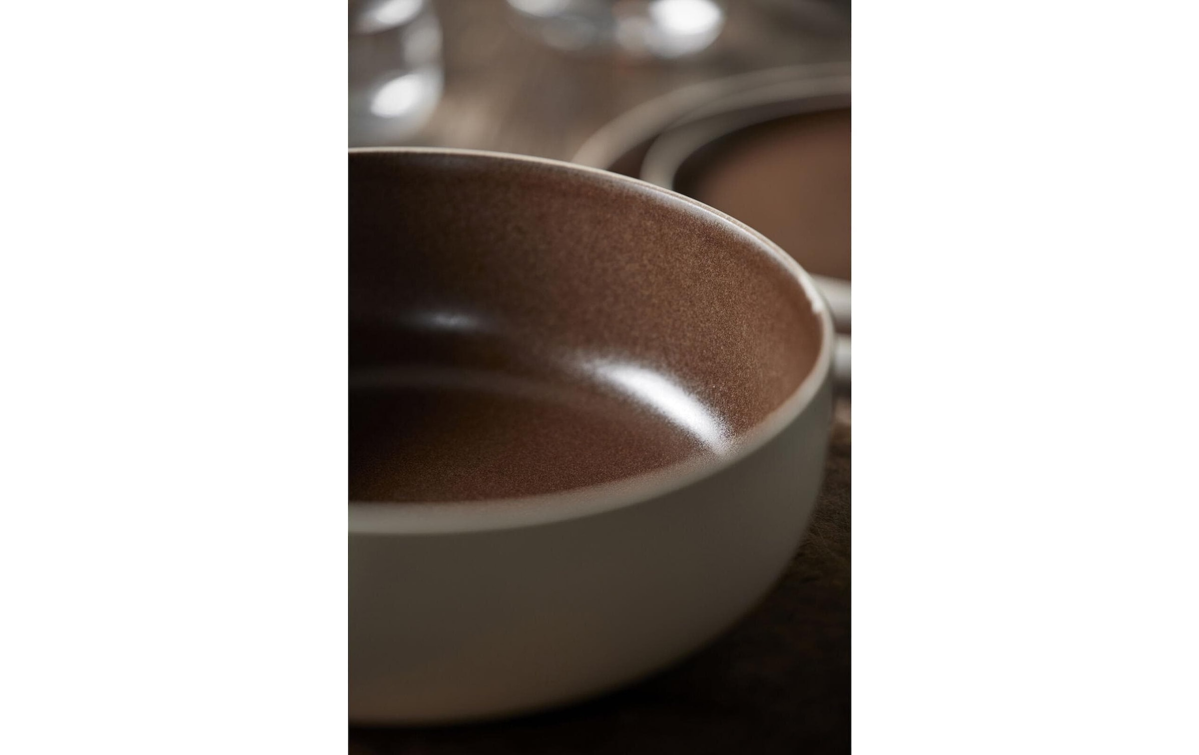   Schale »Studio Round North 25 cm, 1 Stück« aus Steingut