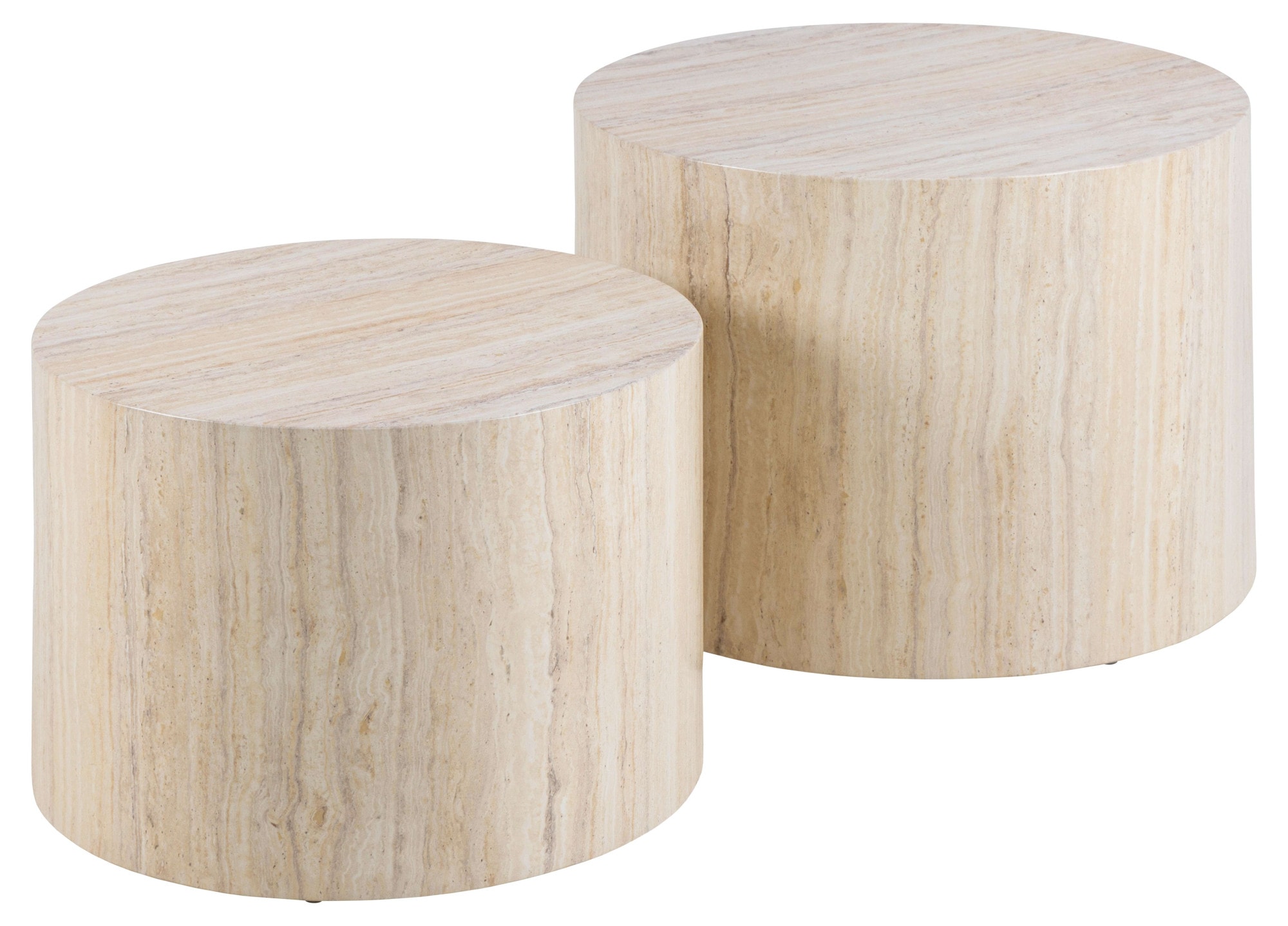 ACTONA GROUP Table basse »Dice 2er Set - Steinoptik, modern & stilvoll, skandinavisches Design« Table basse, table d’appoint,  Choix OTTO, table d'appoint facile d'entretien, polyvalente, robuste