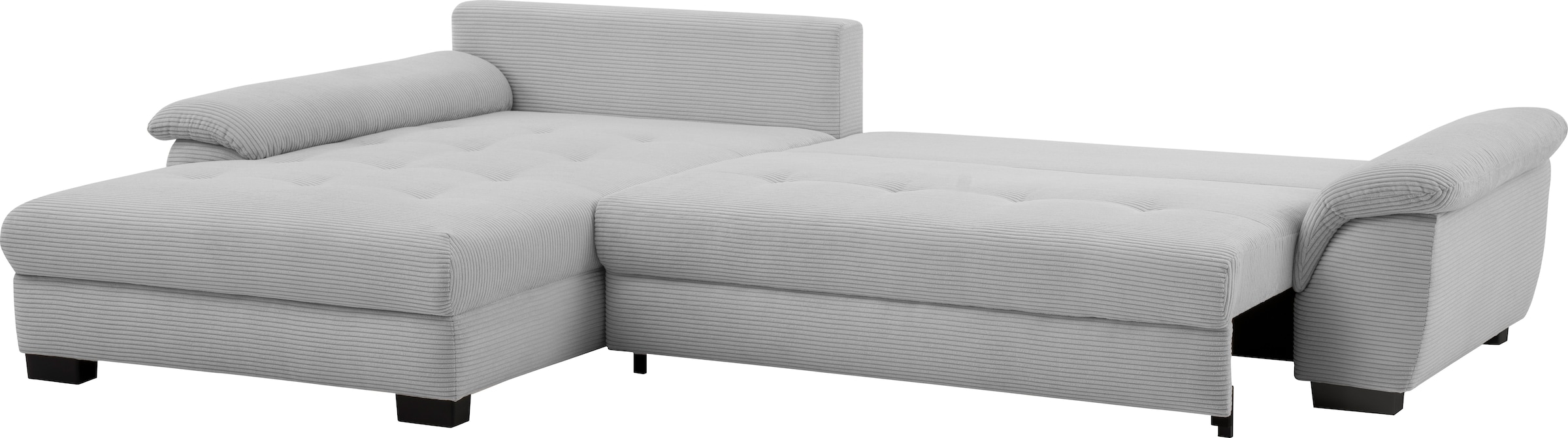 Mr. Couch Canapé d'angle »Dario, L-Form, mit Bett und Bettkasten« wahlweise mit Kaltschaum