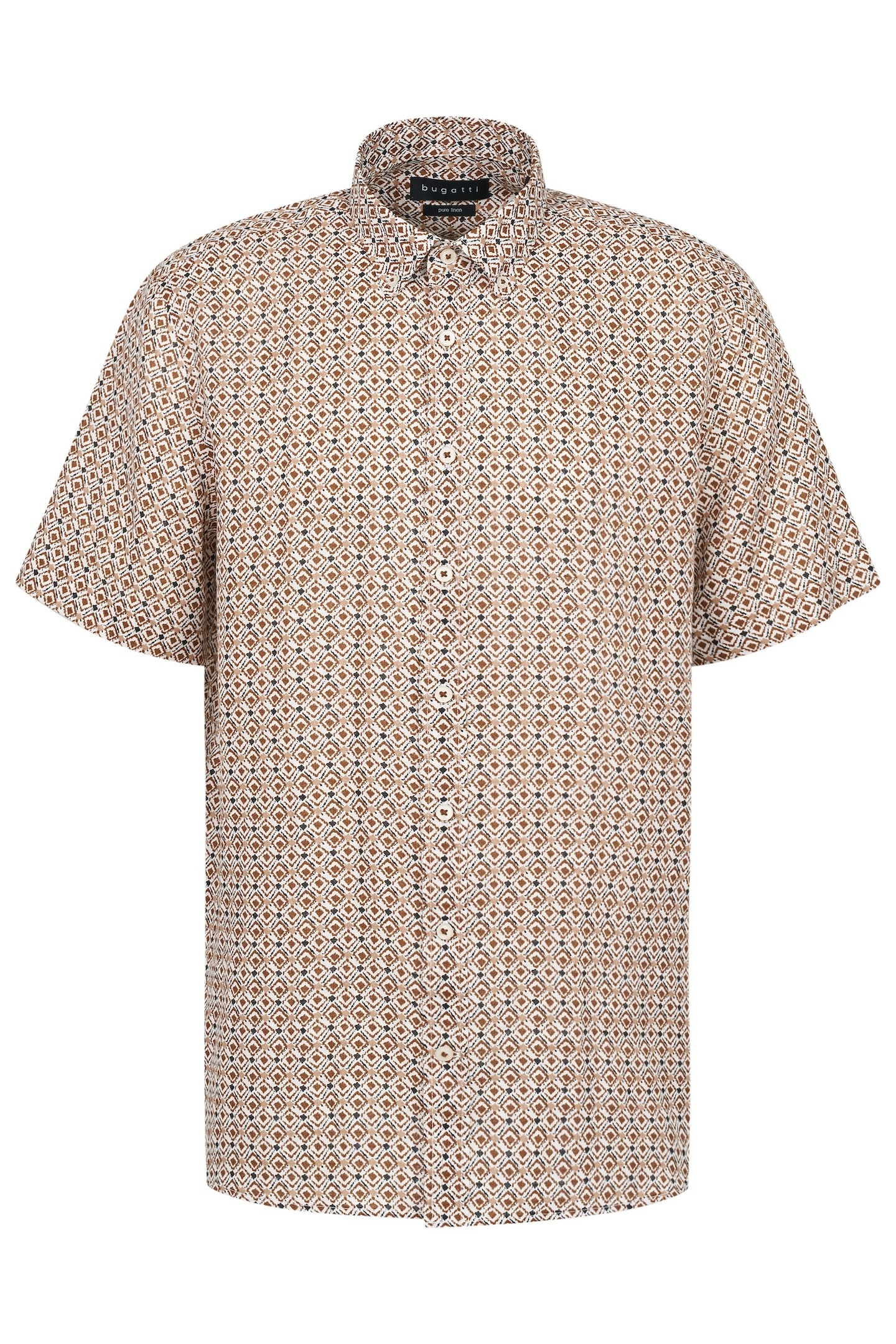 bugatti Kurzarmhemd aus Leinen