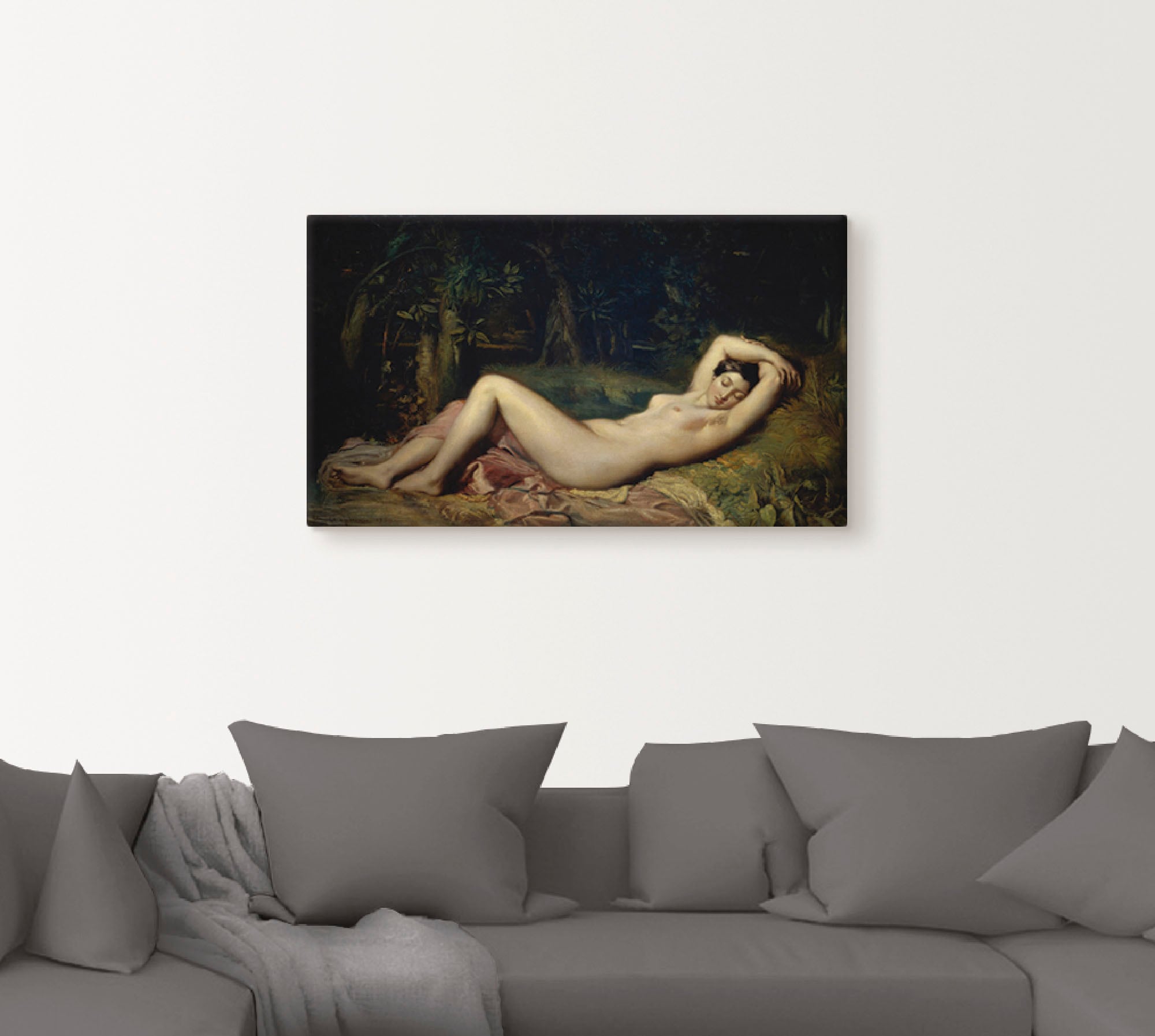 Artland »Schlafende Nymphe.« Frau 1 Stk. tlg. auf Holzrahmen gespannt