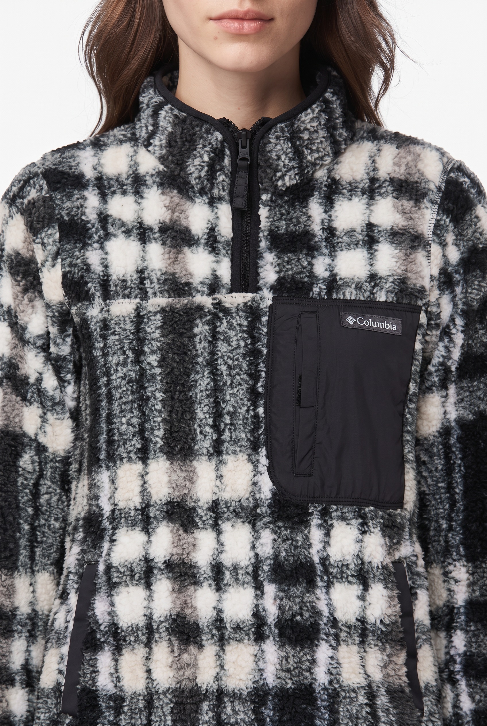 Columbia Pull en polaire , pour randonnée et trekking, matériau doux, matière extérieure en polyester
