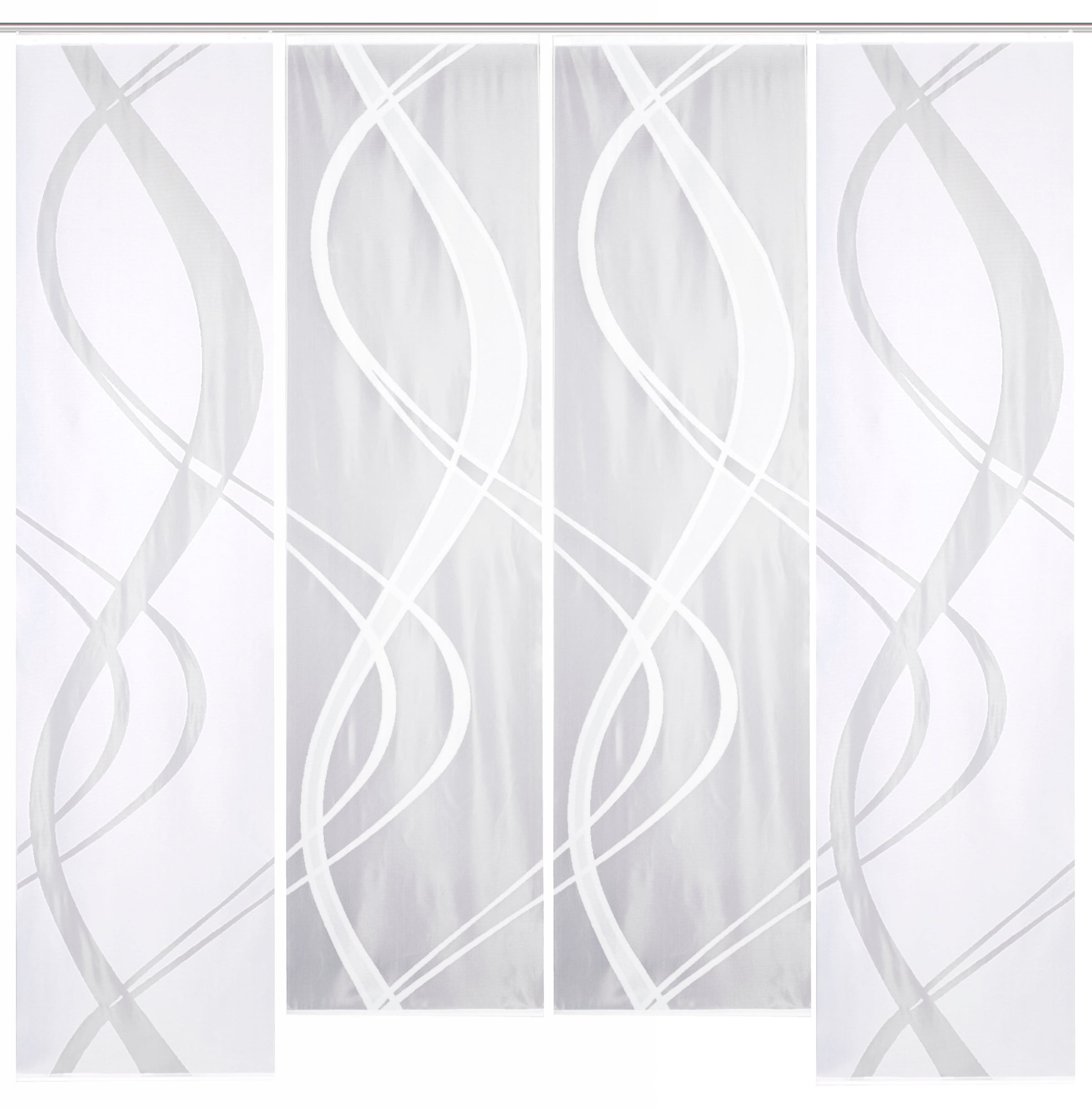 HOME WOHNIDEEN Schiebegardine »TIBASA« Paneelwagen 4 Stk. tlg. halbtransparent