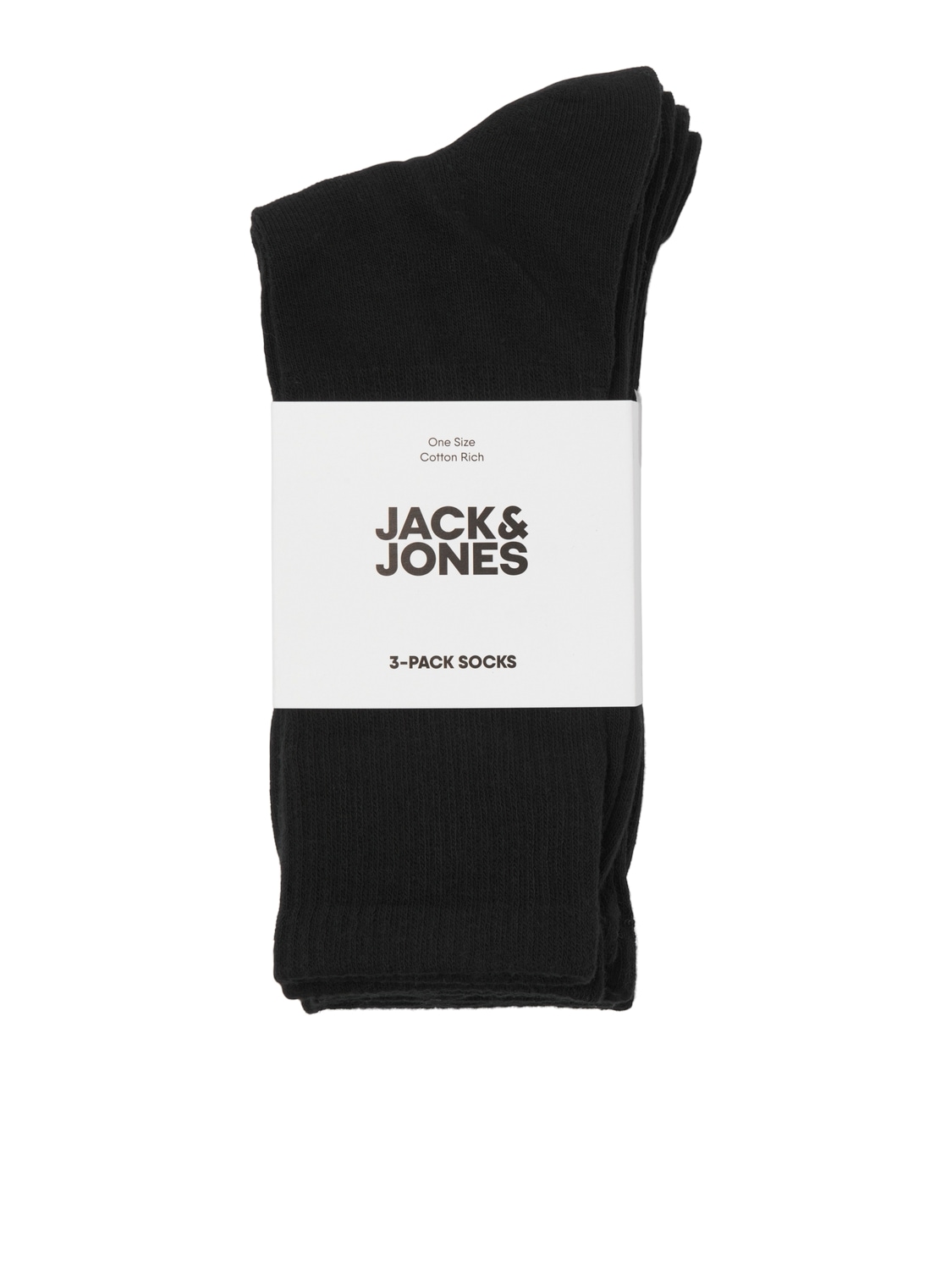 Jack & Jones Chaussettes de loisirs »JACCHARLES – Tennissocken im 3er-Pack mit Stretch-Komfort« Packung, 3 Couple tlg. unifarben, casual