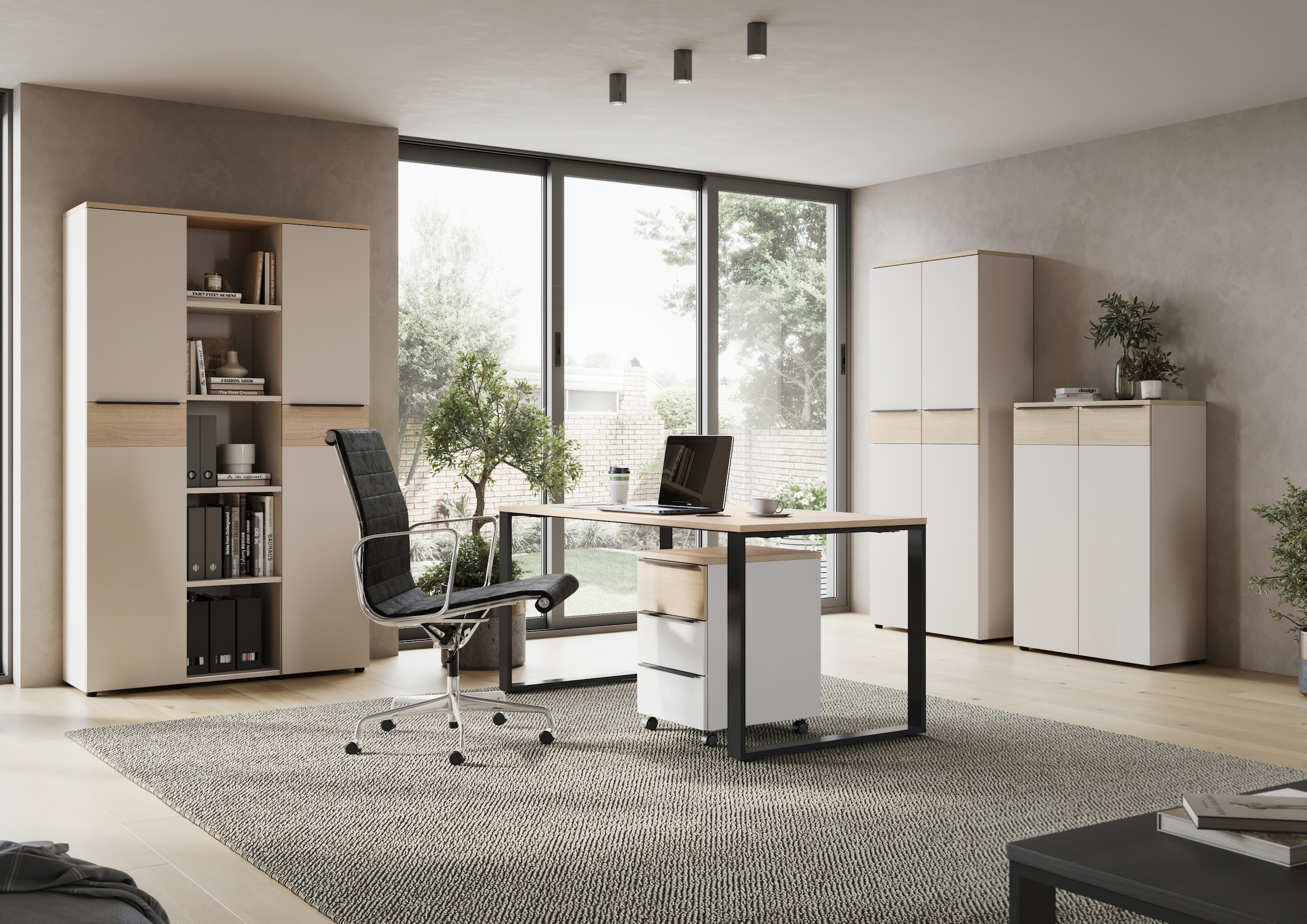 GERMANIA Rollcontainer 1 Stk. tlg. mit Schubladendämpfung