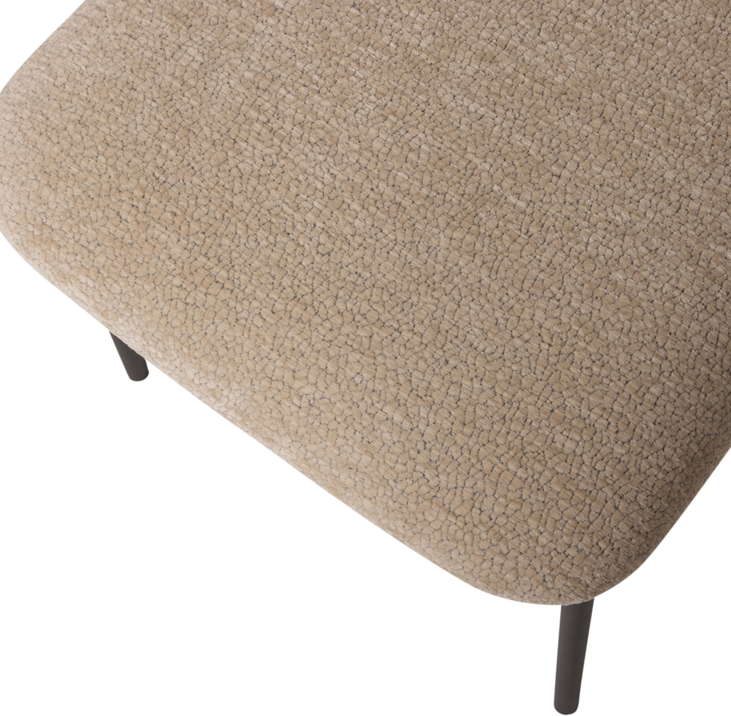 WOOOD Esszimmerstuhl »Kjeld stapelbar mit Bezug und Metallgestell, B 47 x T 53 x H 79 cm« (Set) 2 Stk.(Set, 2 St) Chenille, Tragkraft 120 kg, Geringe Verschleissfestigkeit