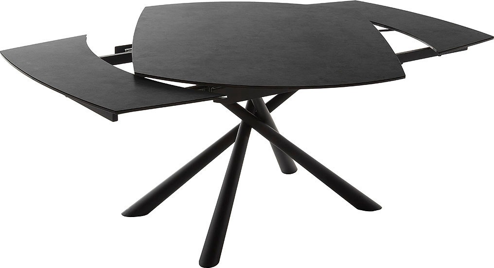 MCA furniture Esstisch »NICOSIA Vierfusstisch 130-190 cm« Einzelstück,  Keramik, Metall, Rotationsauszug, ausziehbar, Tischplatte 11 mm