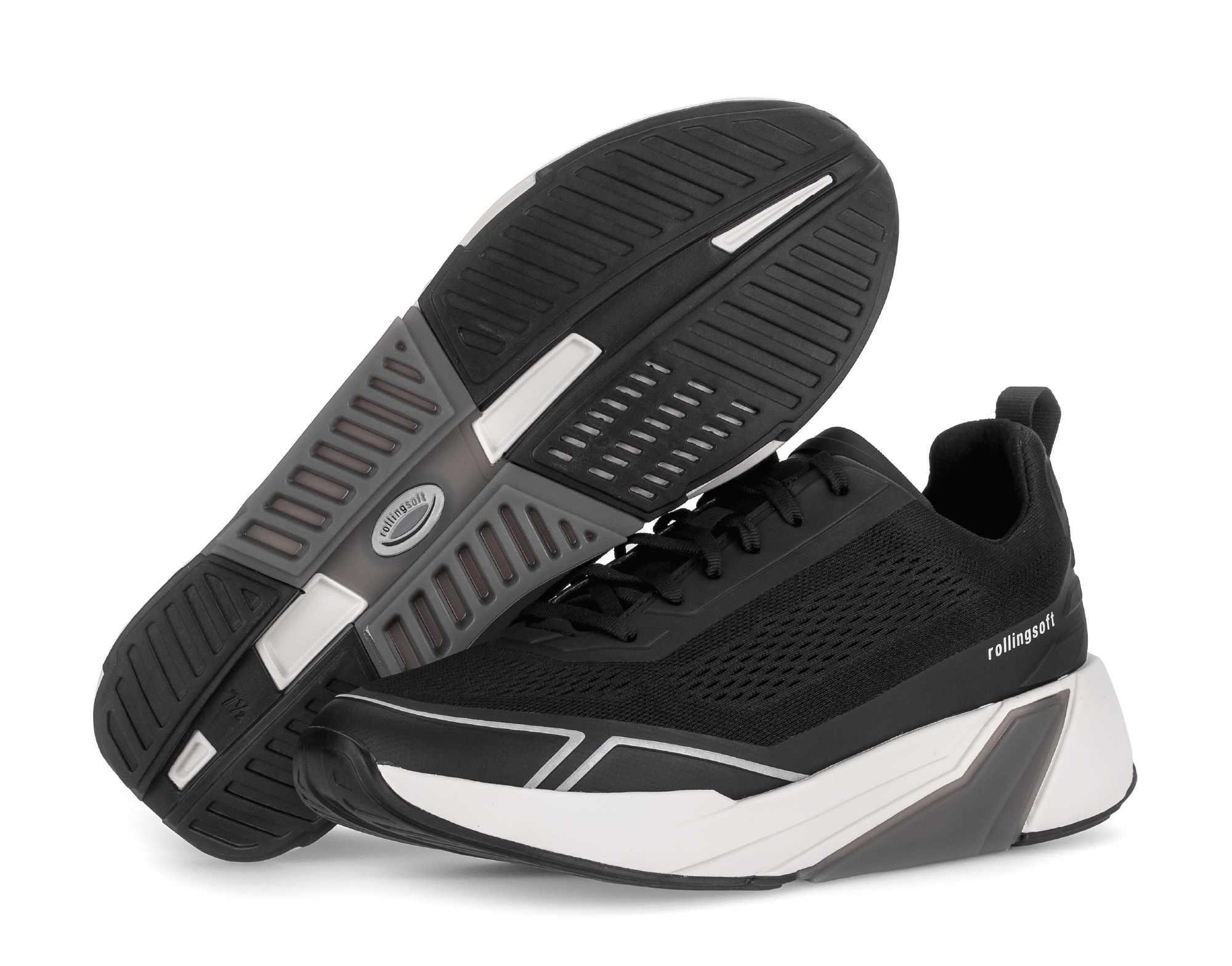 rollingsoft Sneakers  , chaussure de loisir, chaussure basse, à lacets avec détails sur la semelle, largeur G