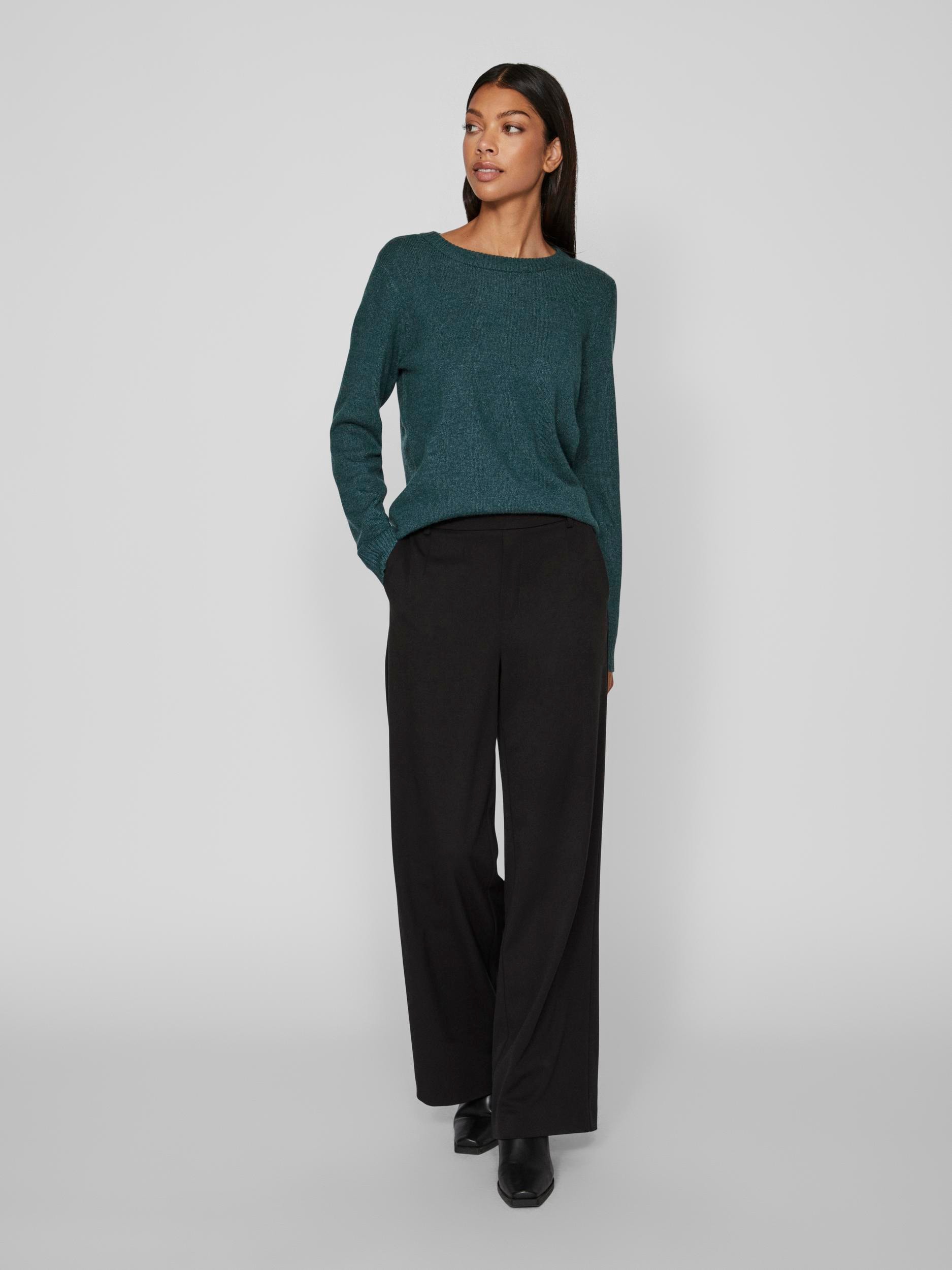 Vila Rundhalspullover »VIRIL O-NECK L/S  KNIT TOP - NOOS« Viskosemischung, regular fit