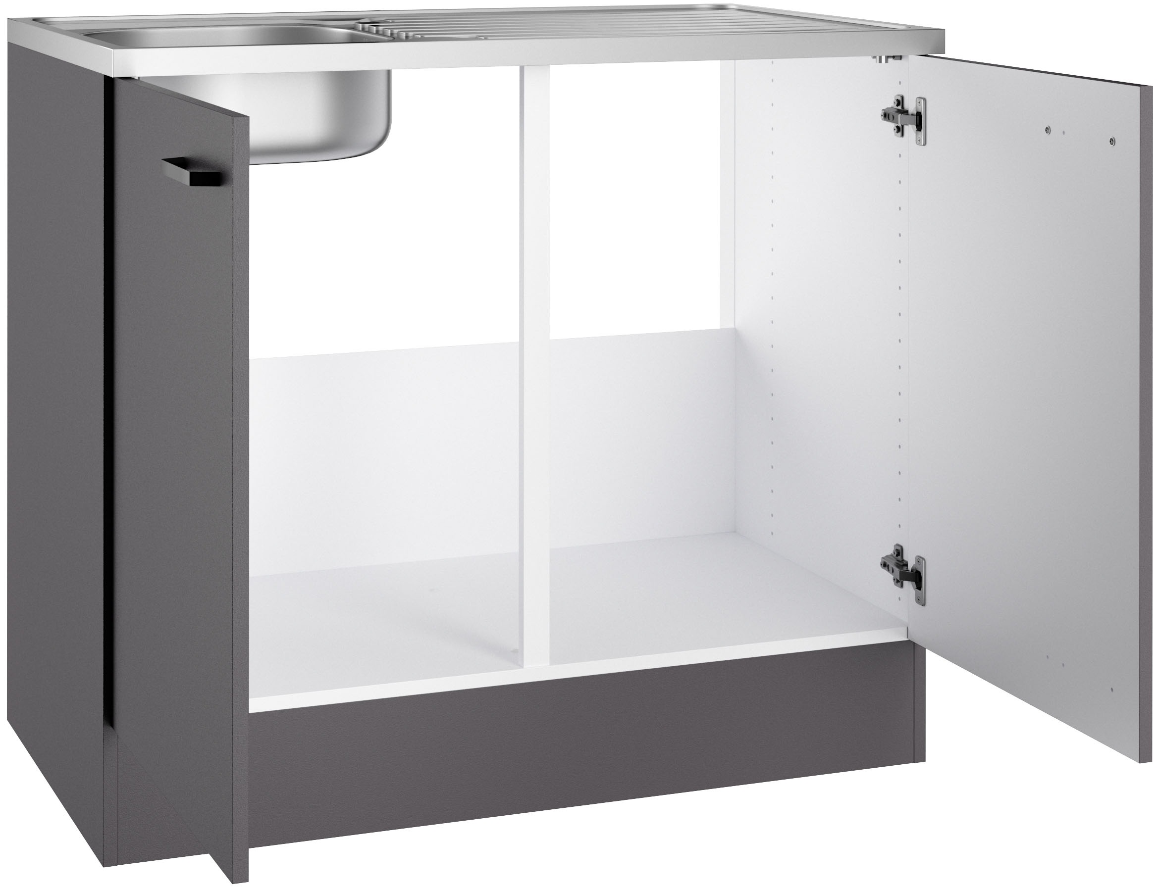 OPTIFIT Spülenschrank »OPTImulti« Breite 100 cm, Tiefe 60 cm, mit Spülenauflage