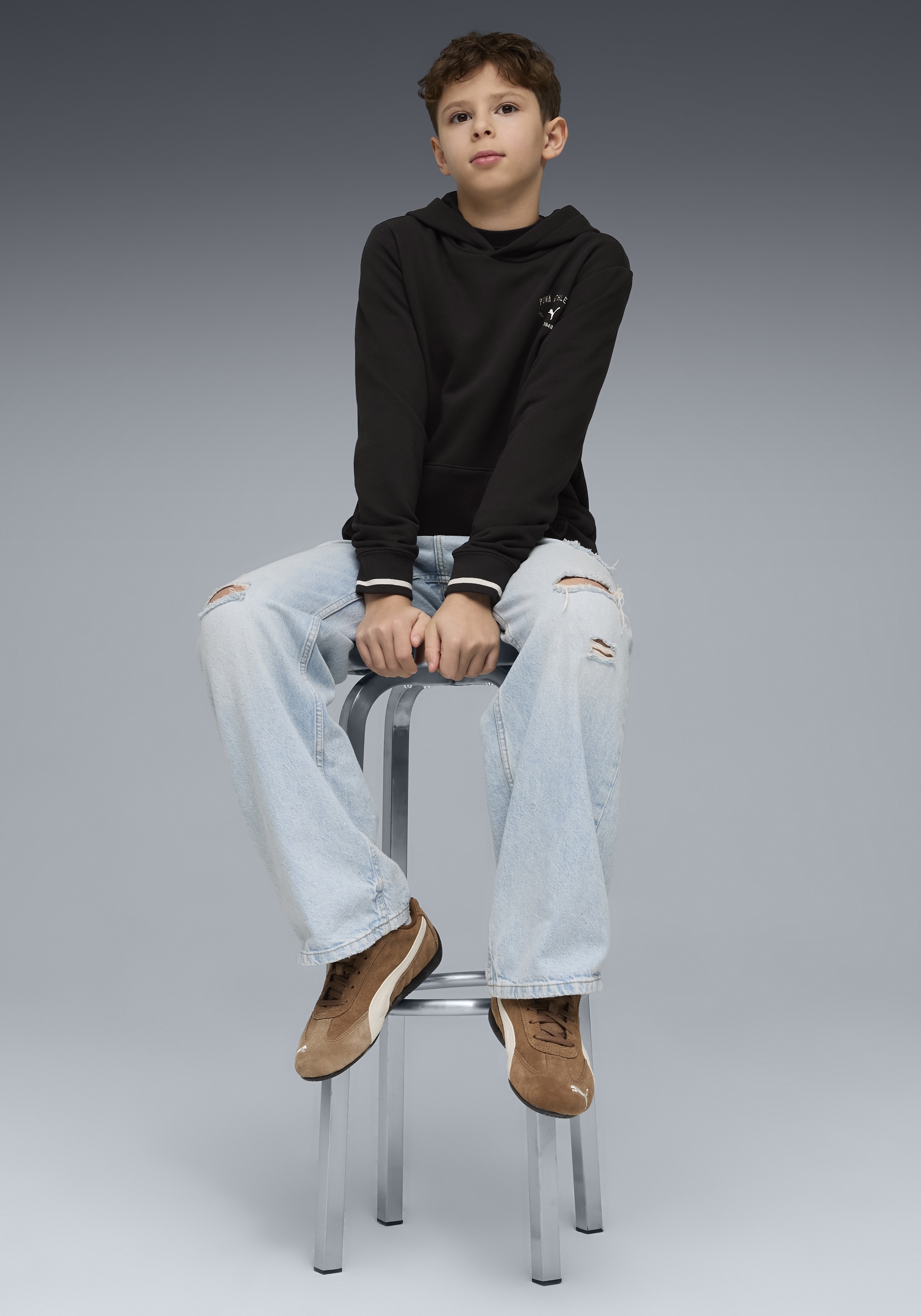 PUMA Sweat à capuche »CLASS GRAPHIC HOODIE TR B«, für Jugendliche, mit Kapuze, Regular Fit, mit Kängurutasche
