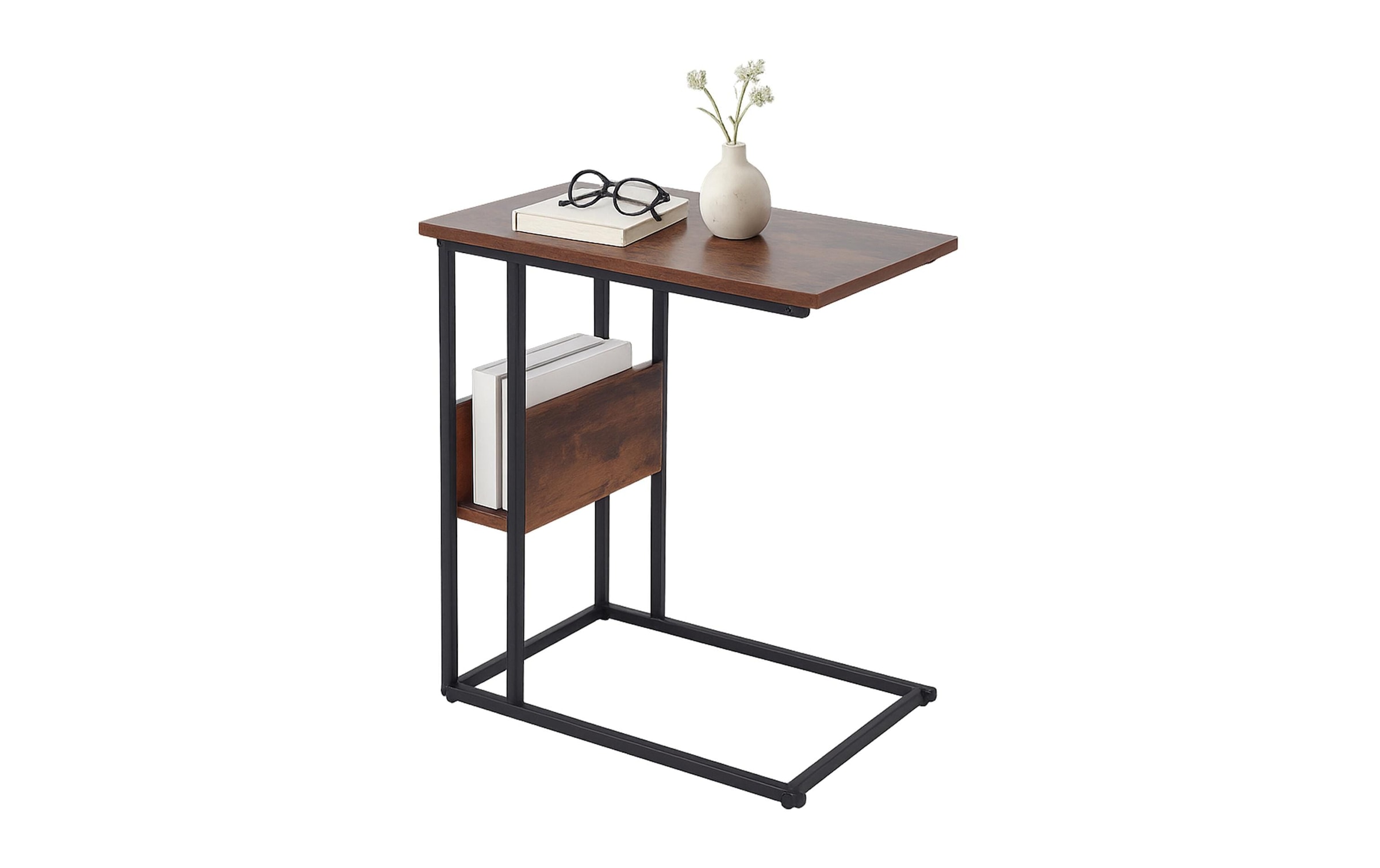 relaxdays Table d'appoint »in C-Form 60 x 55 cm«
