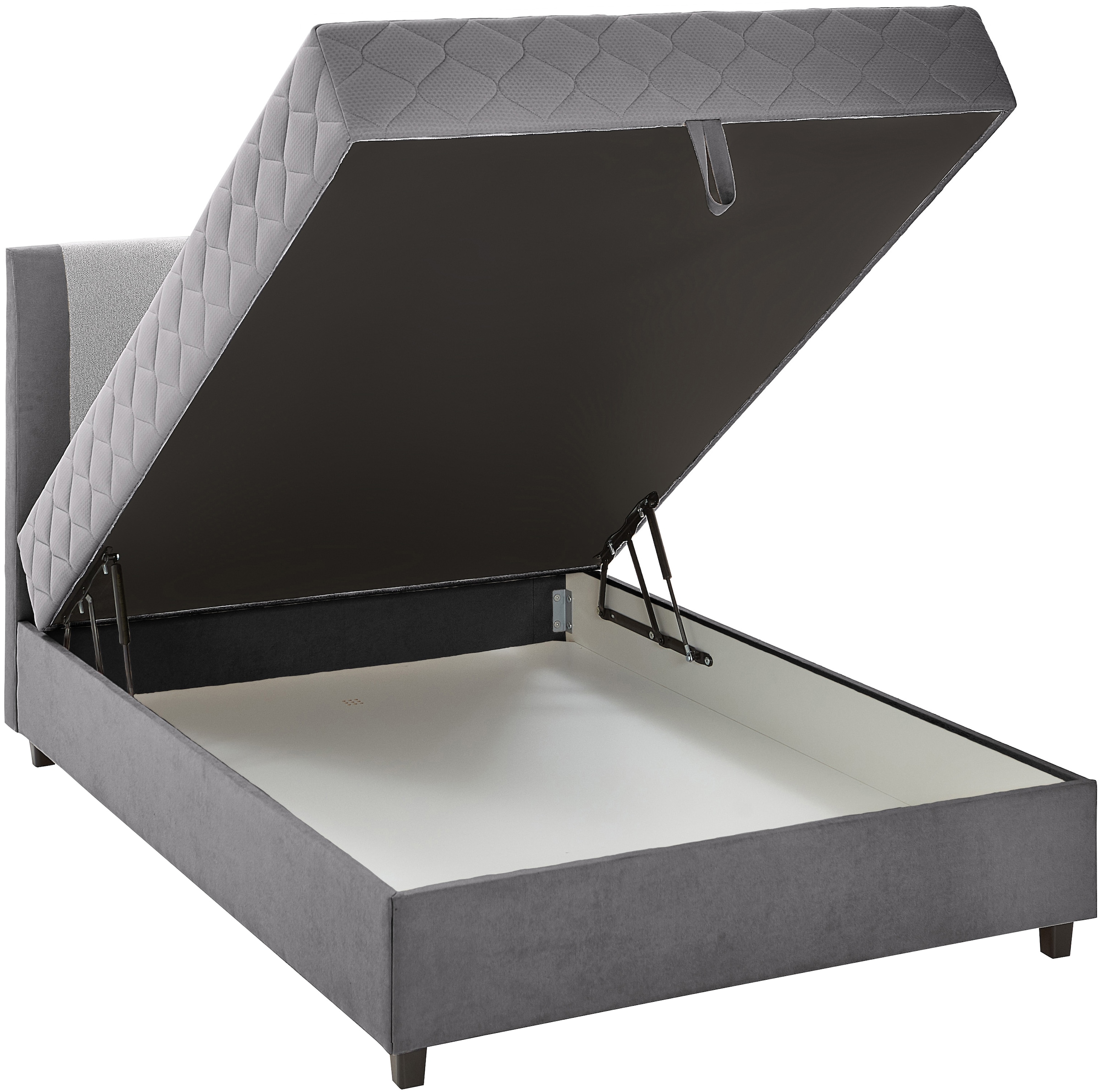ATLANTIC home collection Boxbett »Borgholm« mit Taschen-Federkernmatratze, Bettkasten und Absetzung im Kopteil
