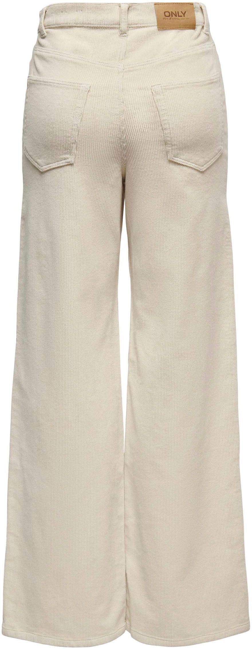 ONLY Pantalon en velours côtelé »ONLHOPE GLOBAL HW WIDE CORD PNT NOOS«  mélange de coton
