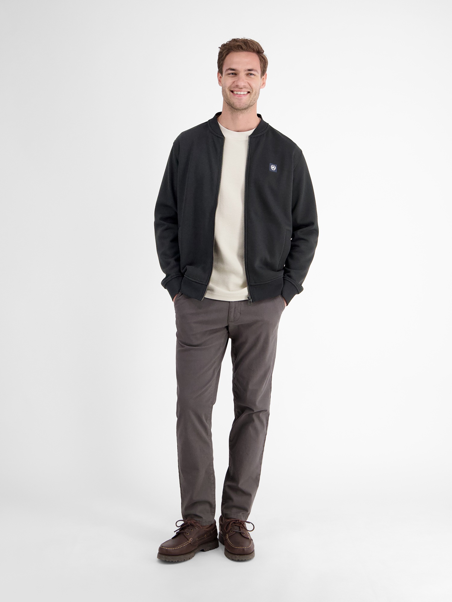 LERROS Sweatjacke »College-Sweatjacke für Herren«