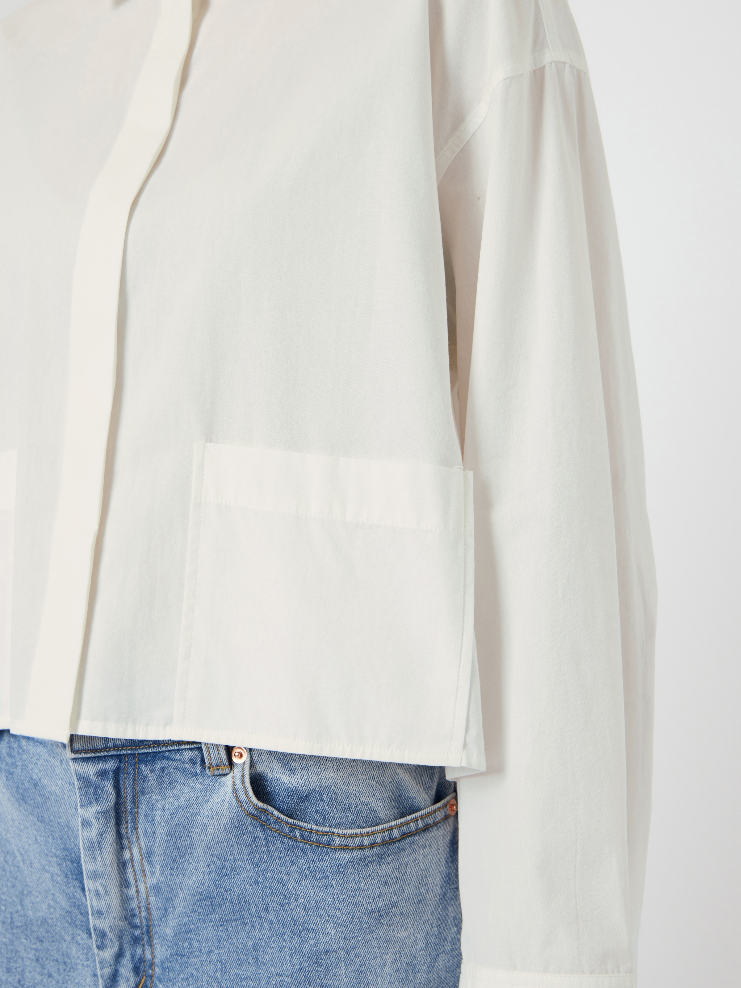 Y.A.S Hemdbluse »YASLEE LS SHORT SHIRT S. NOOS« Baumwolle