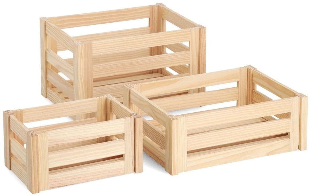 Zeller Present Allzweckkiste »'Leisten', Kiefer« natürliches Holz, vielseitig, Stecksystem