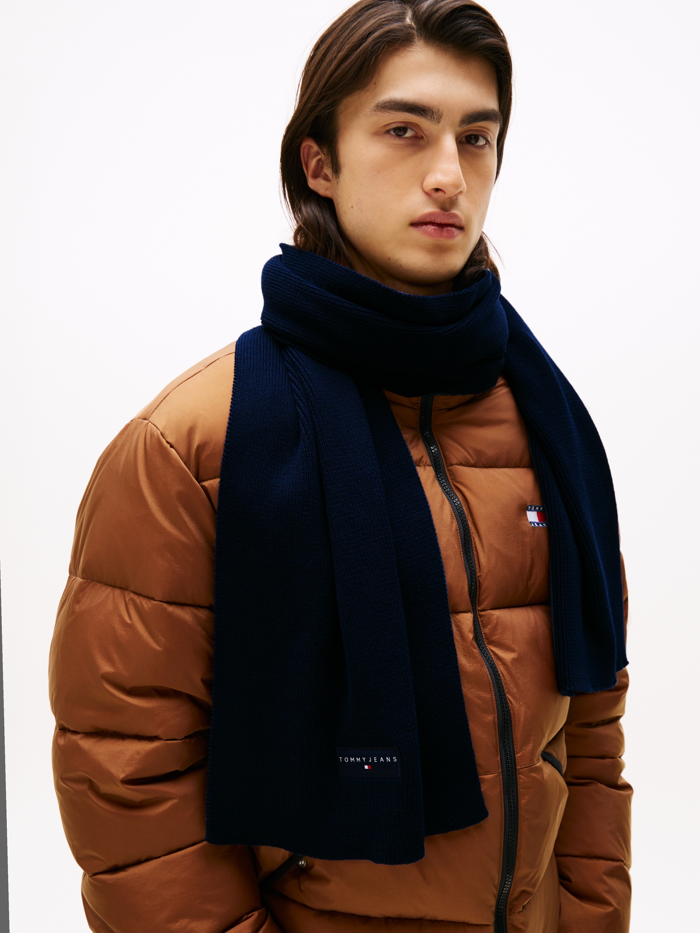 Tommy Jeans Écharpe tricotée »TJM LINEAR« in Grobstrick