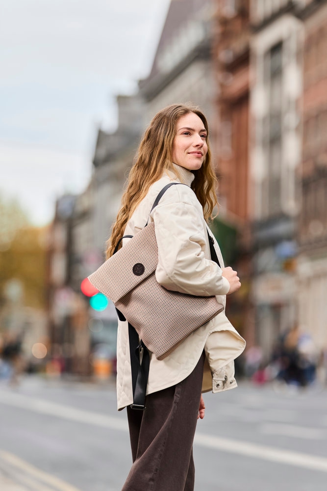 Rieker Sac à dos de ville sac à dos business avec motif Glencheck
