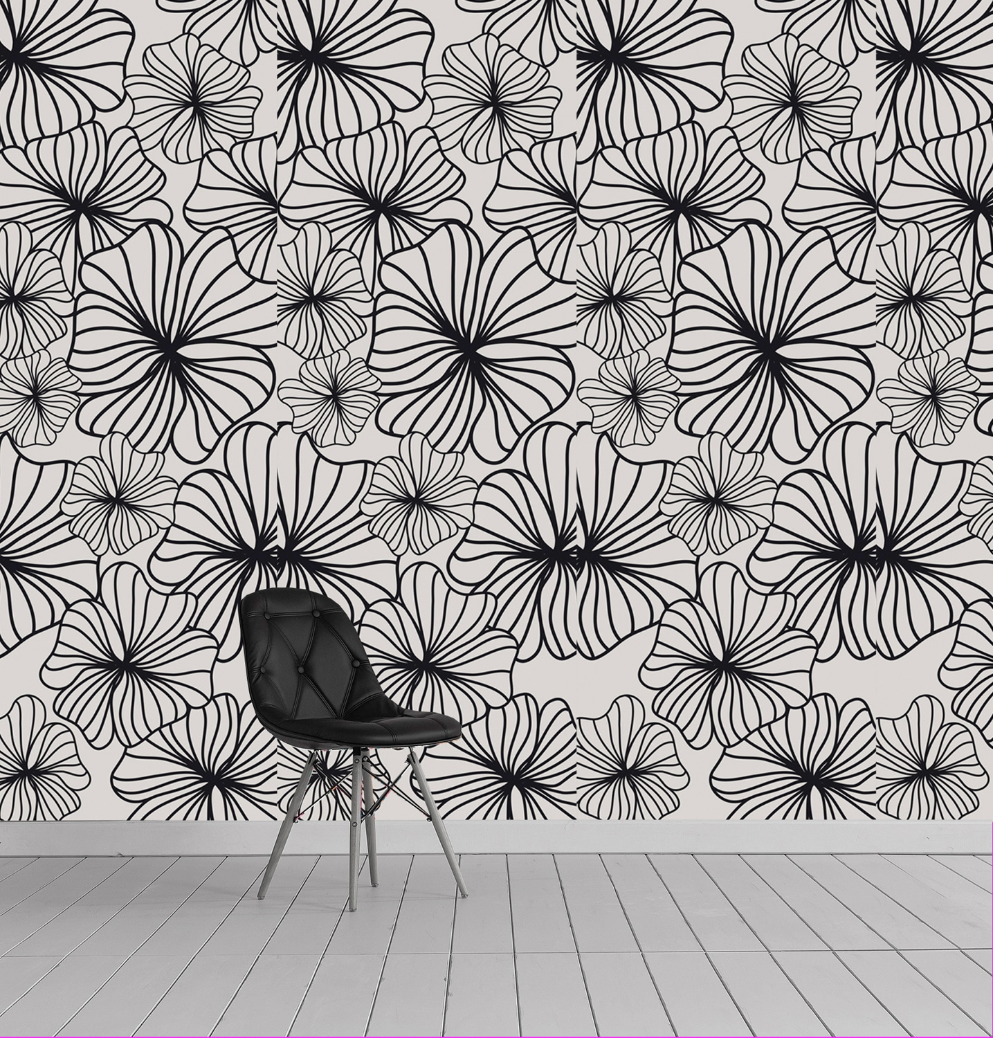 queence Vinyltapete »Faustina« Motiv | geblümt | gemustert glatt 90x250cm, selbstklebend, kinderleichte Anbringung, , Sticker