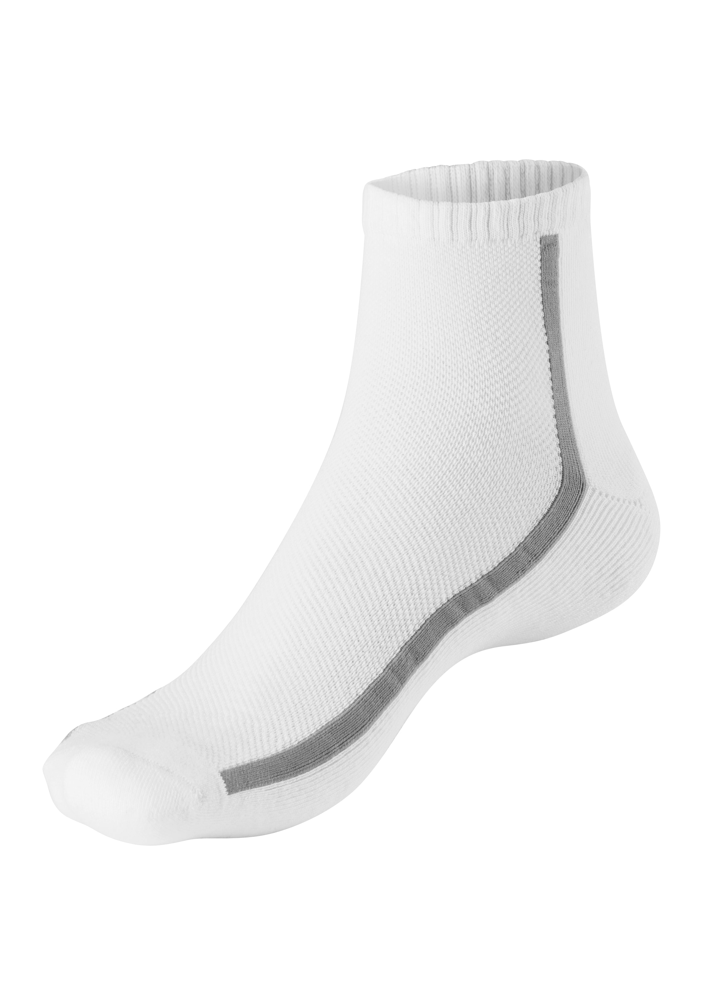 Bench. Chaussettes de tennis »Sportsocken Herren Quartersocks atmungsaktiv« Paquet, 6 Couple tlg. dämpfend durch Hochfersen- Frottee
